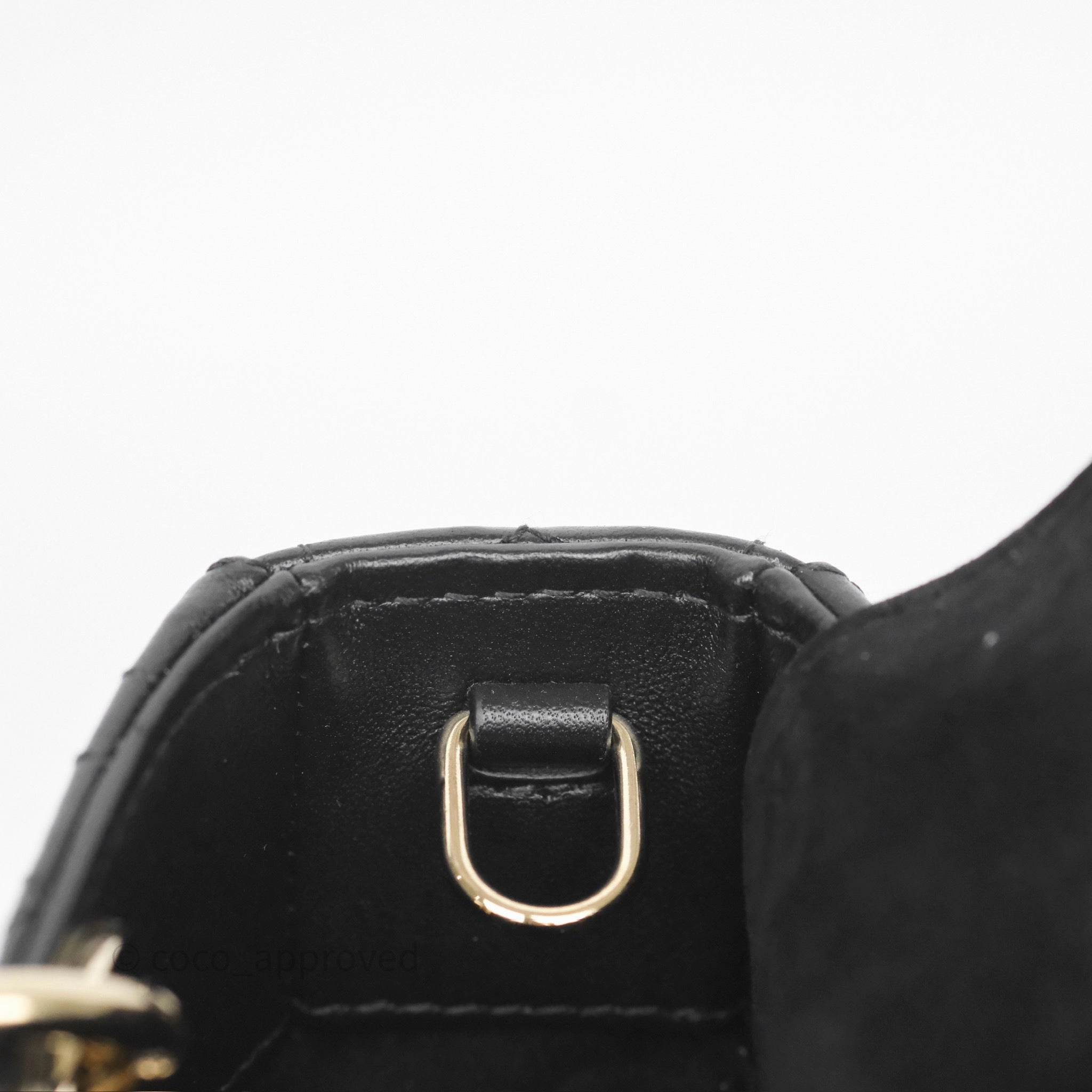 Christian Dior Lady D-Joy Micro Bag Antique Black Lambskin