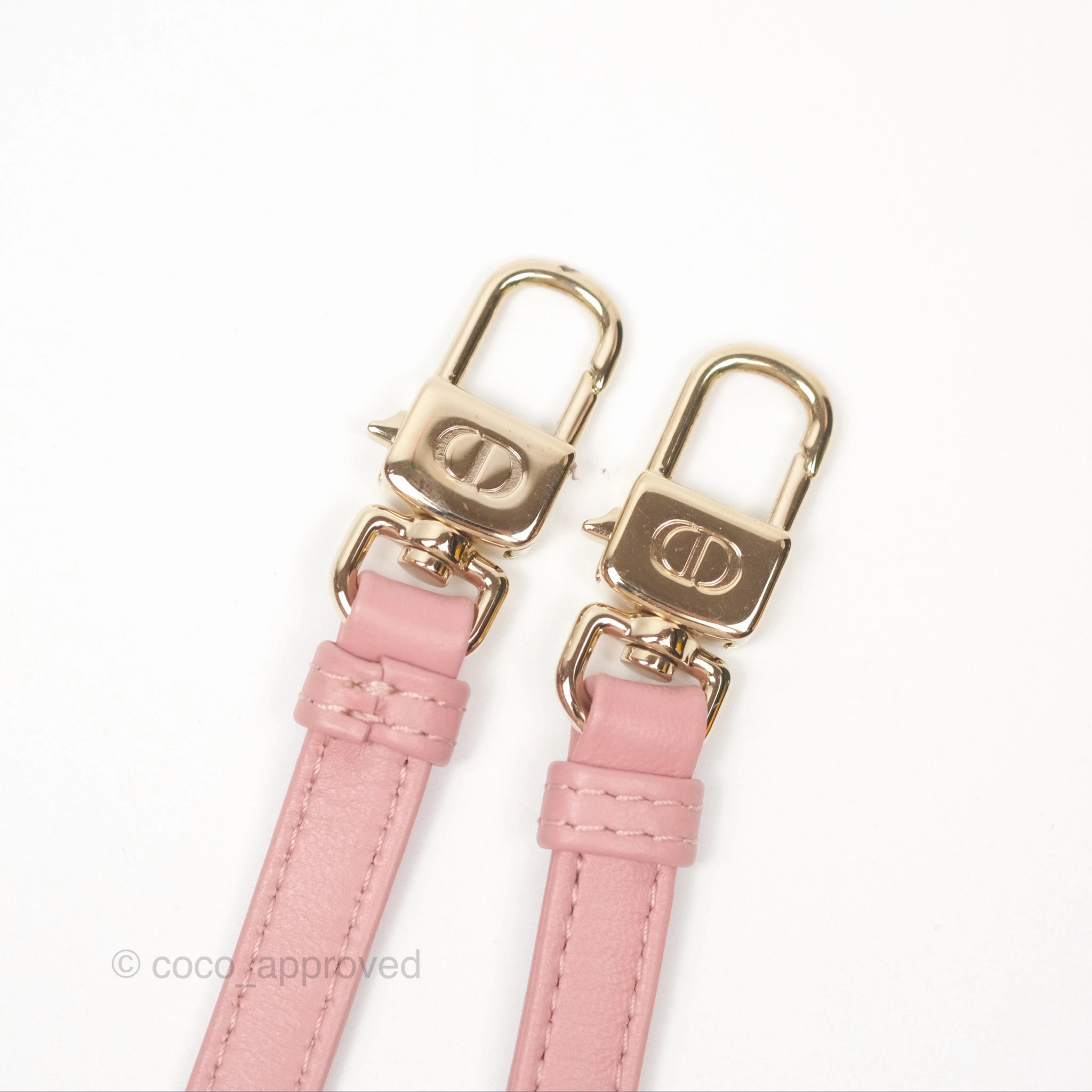 Christian Dior Lady D-Joy Micro Bag Antique Pink Lambskin Heart Quilted