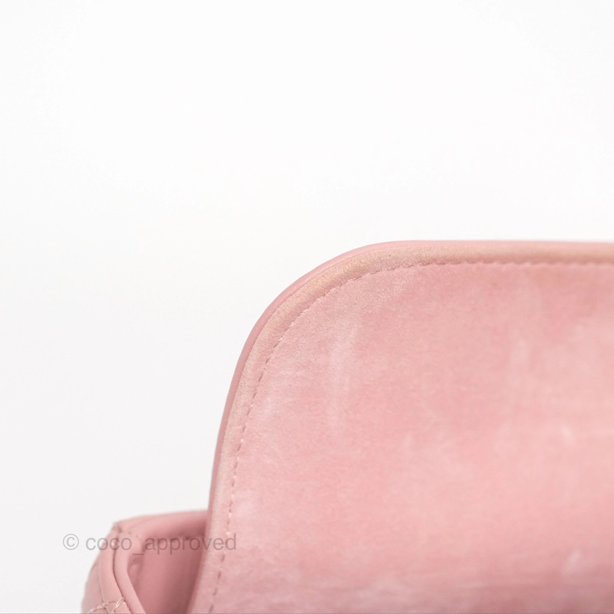Christian Dior Lady D-Joy Micro Bag Antique Pink Lambskin Heart Quilted