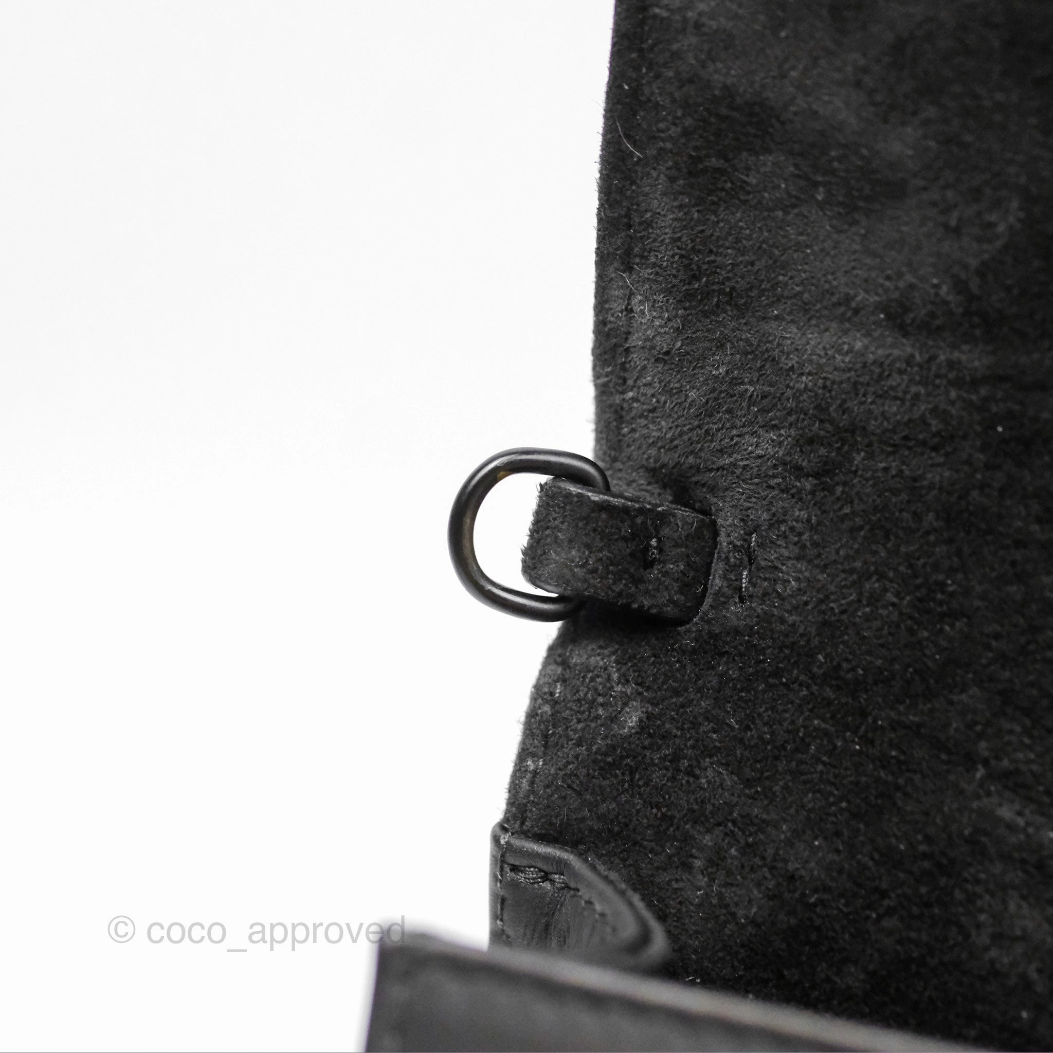 Christian Dior Lady Dior Small Clutch with Chain Lambskin So Black