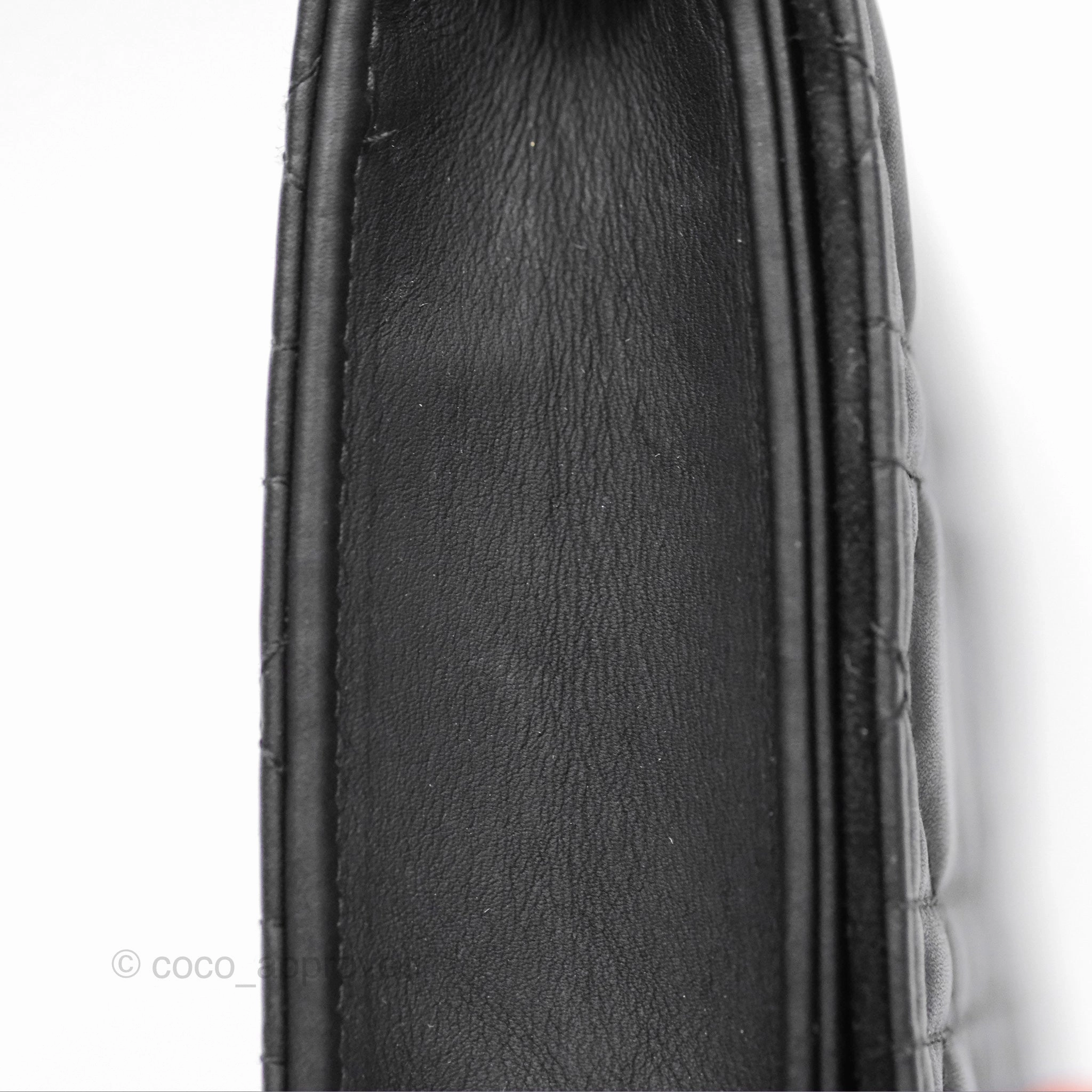 Christian Dior Lady Dior Small Clutch with Chain Lambskin So Black