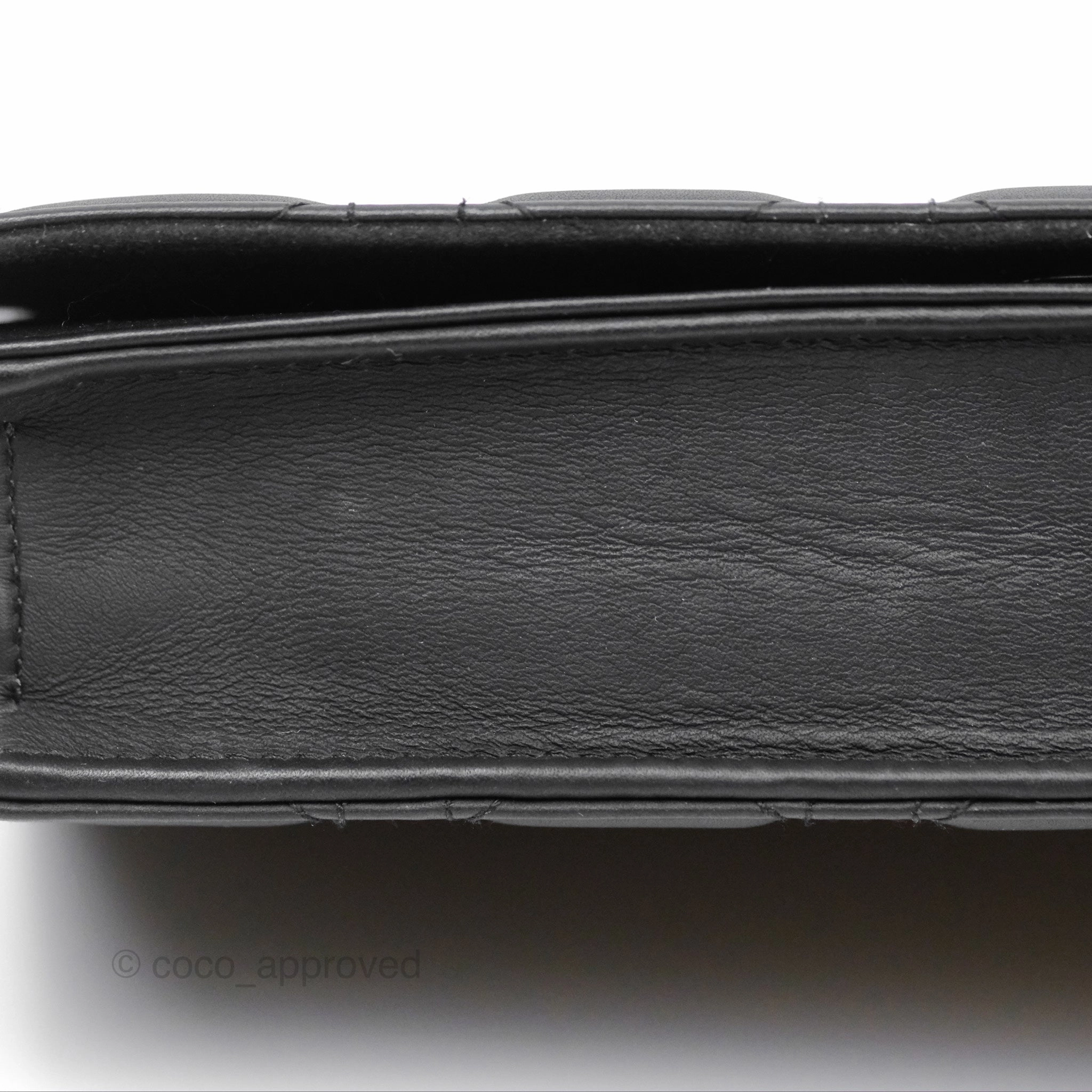 Christian Dior Lady Dior Small Clutch with Chain Lambskin So Black