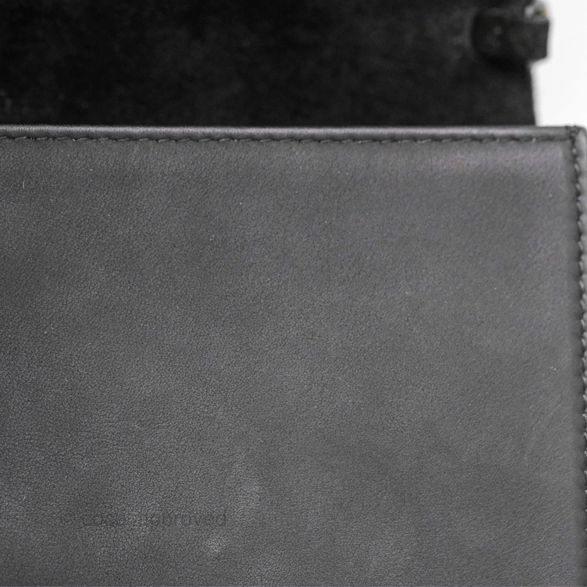 Christian Dior Lady Dior Small Clutch with Chain Lambskin So Black