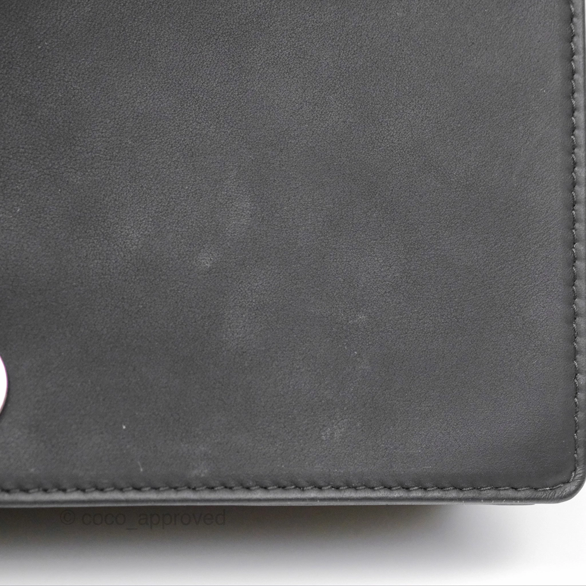 Christian Dior Lady Dior Small Clutch with Chain Lambskin So Black