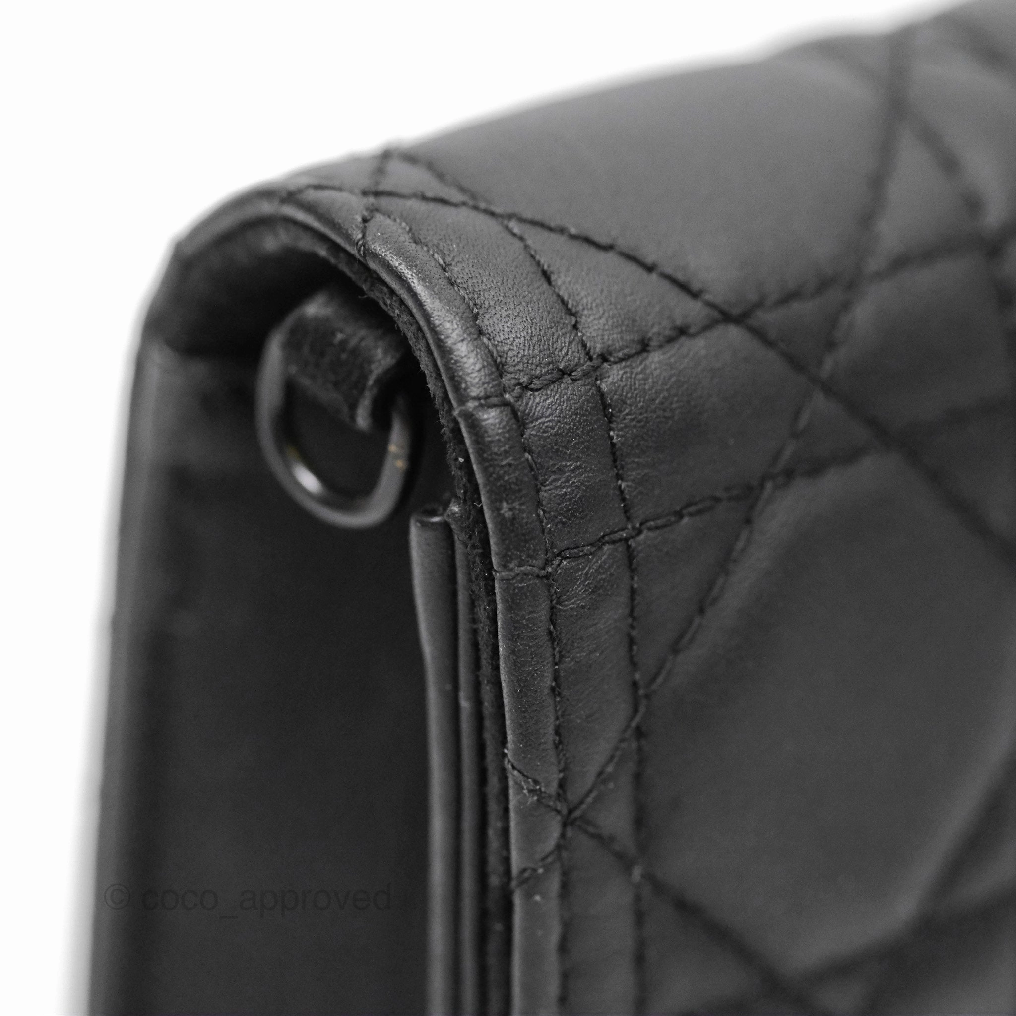 Christian Dior Lady Dior Small Clutch with Chain Lambskin So Black