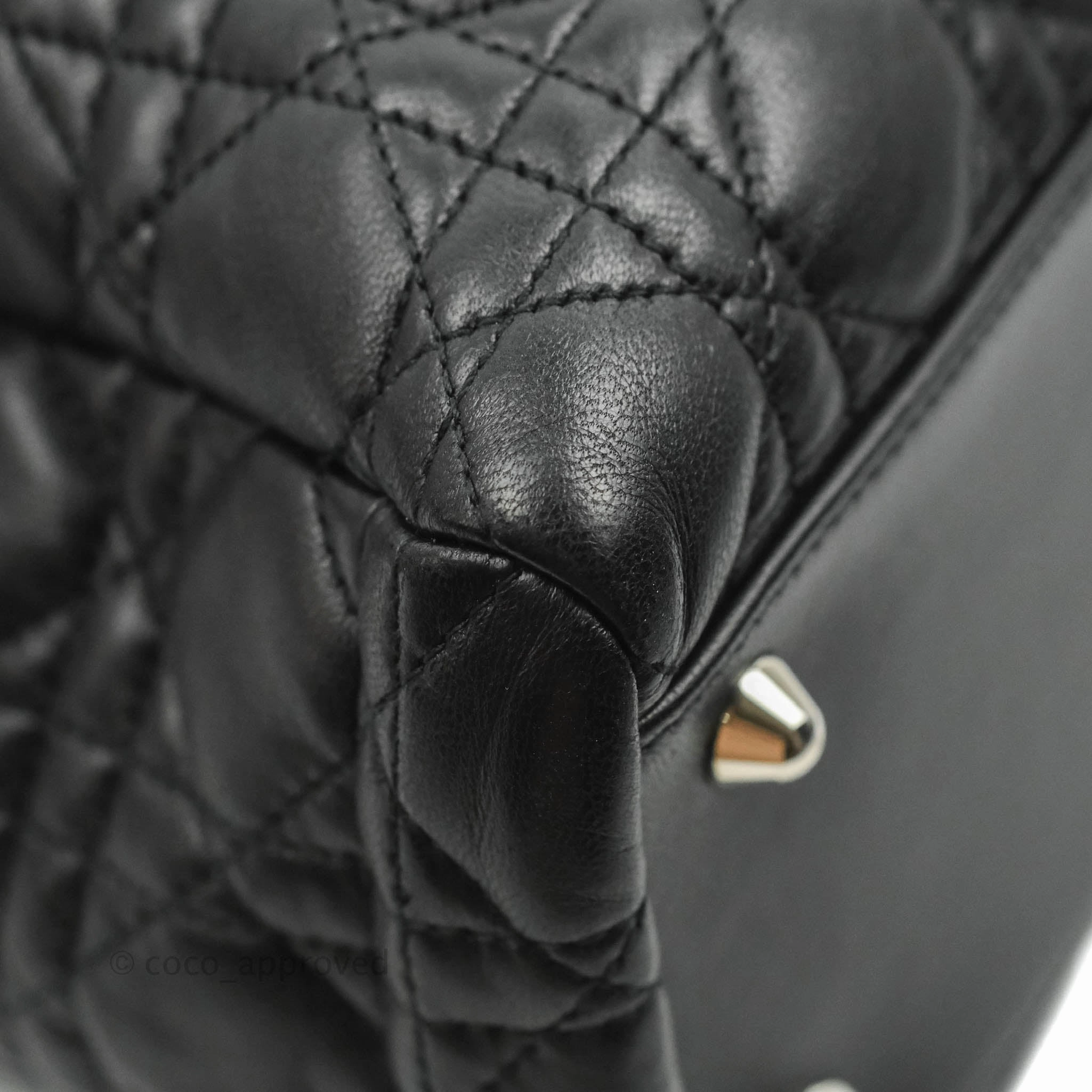 Christian Dior Lambskin Cannage Large Soft Shopping Tote Black