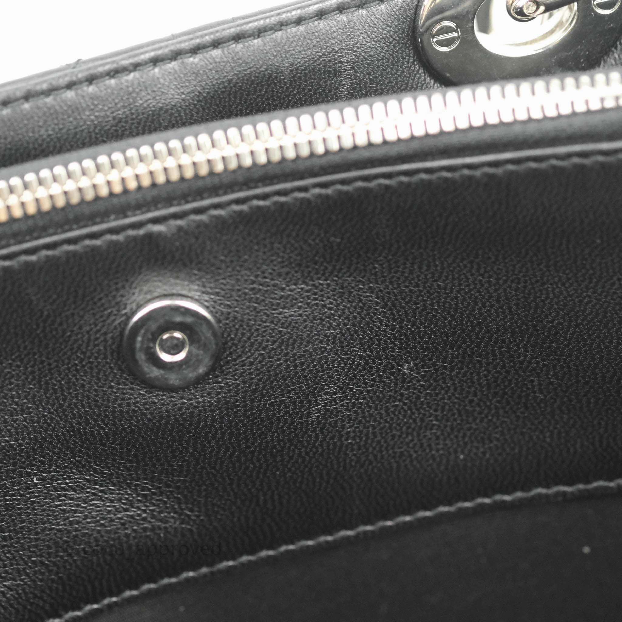 Christian Dior Lambskin Cannage Large Soft Shopping Tote Black