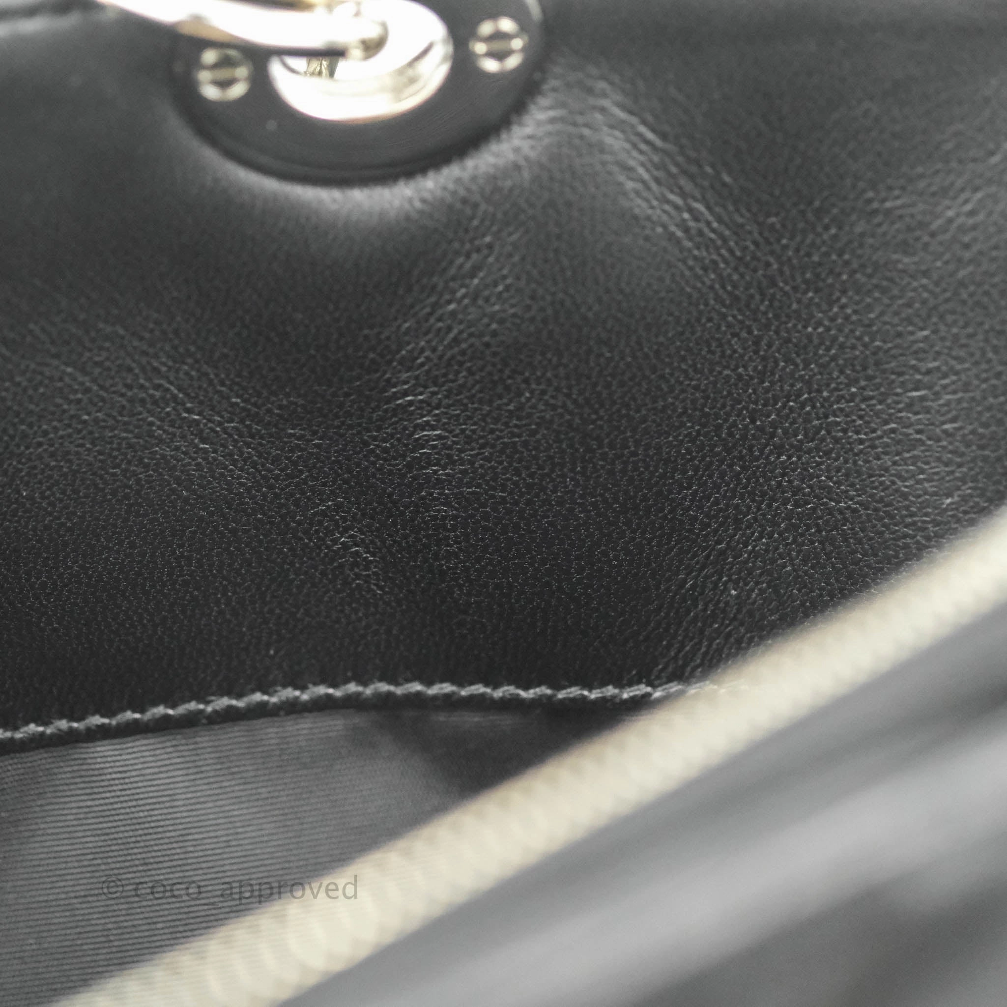 Christian Dior Lambskin Cannage Large Soft Shopping Tote Black