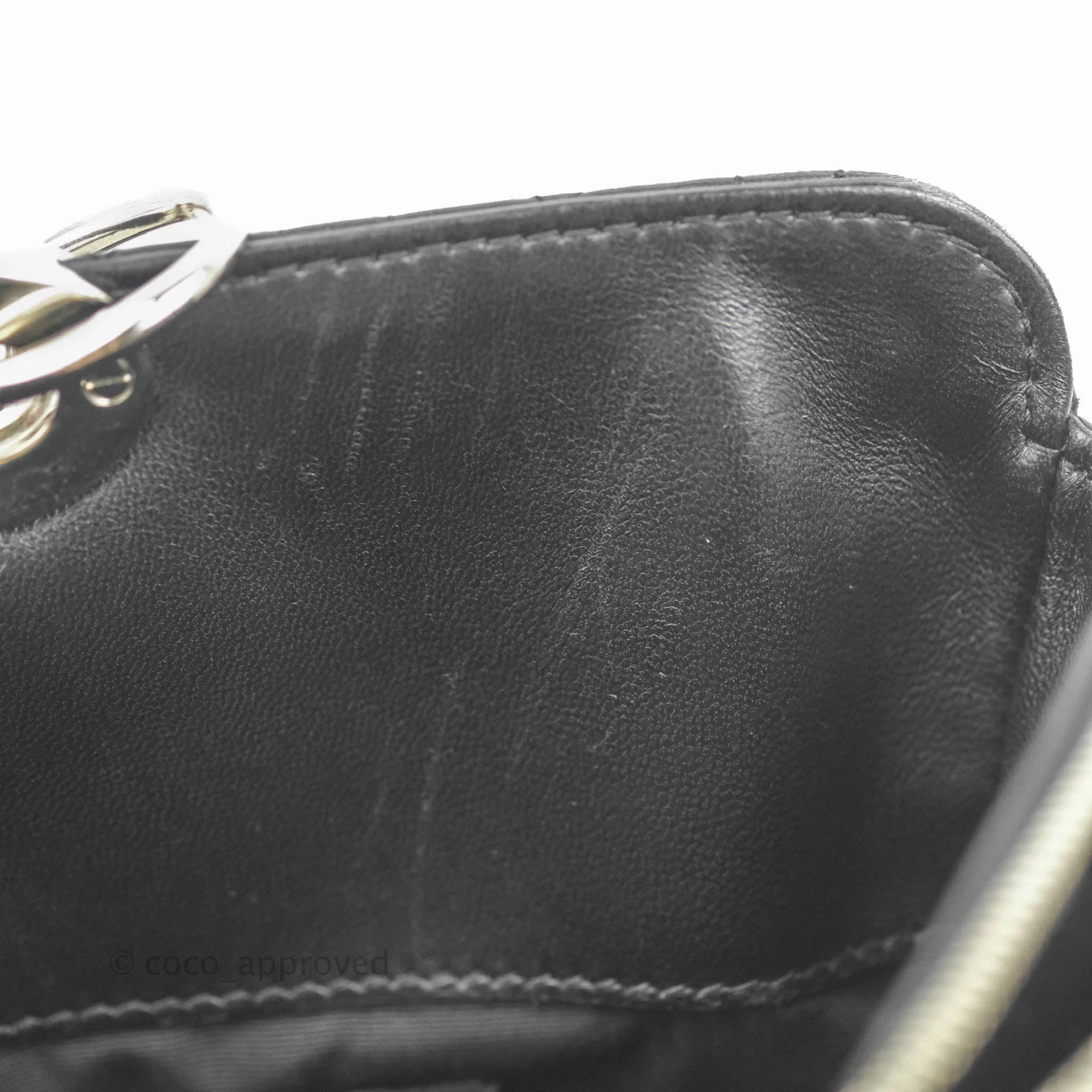 Christian Dior Lambskin Cannage Large Soft Shopping Tote Black