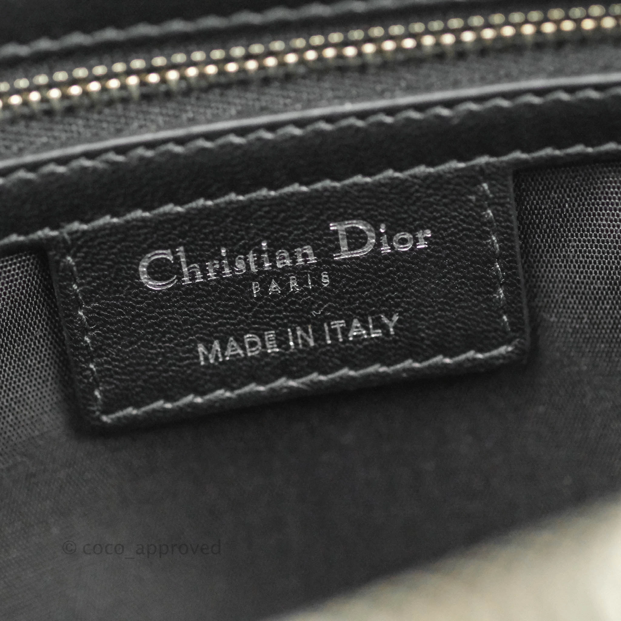 Christian Dior Lambskin Cannage Large Soft Shopping Tote Black