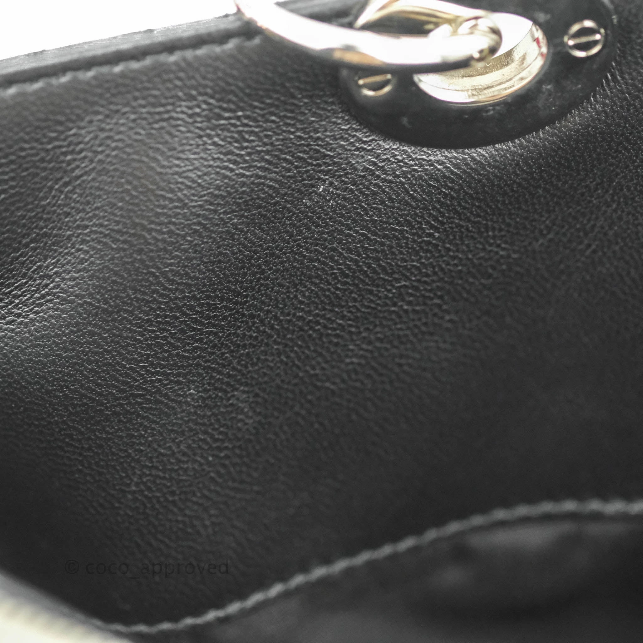 Christian Dior Lambskin Cannage Large Soft Shopping Tote Black
