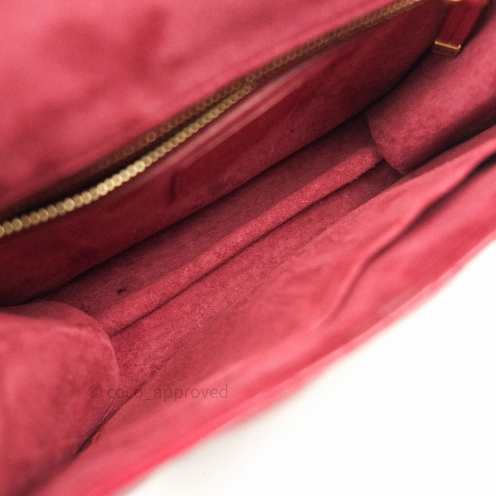 Christian Dior Lambskin Cannage Small Dioraddict Flap Bag Red Gold Hardware
