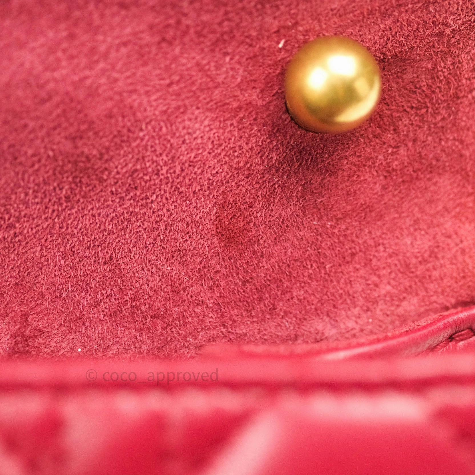 Christian Dior Lambskin Cannage Small Dioraddict Flap Bag Red Gold Hardware
