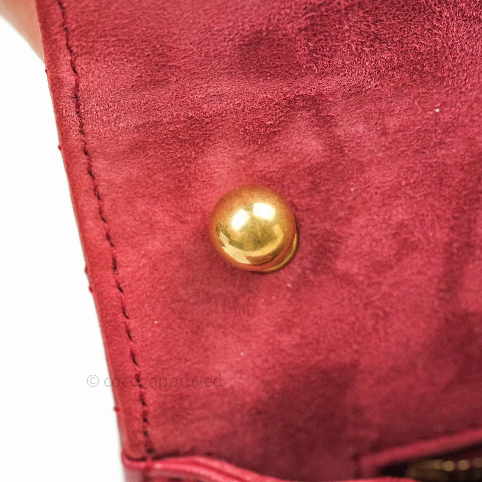 Christian Dior Lambskin Cannage Small Dioraddict Flap Bag Red Gold Hardware
