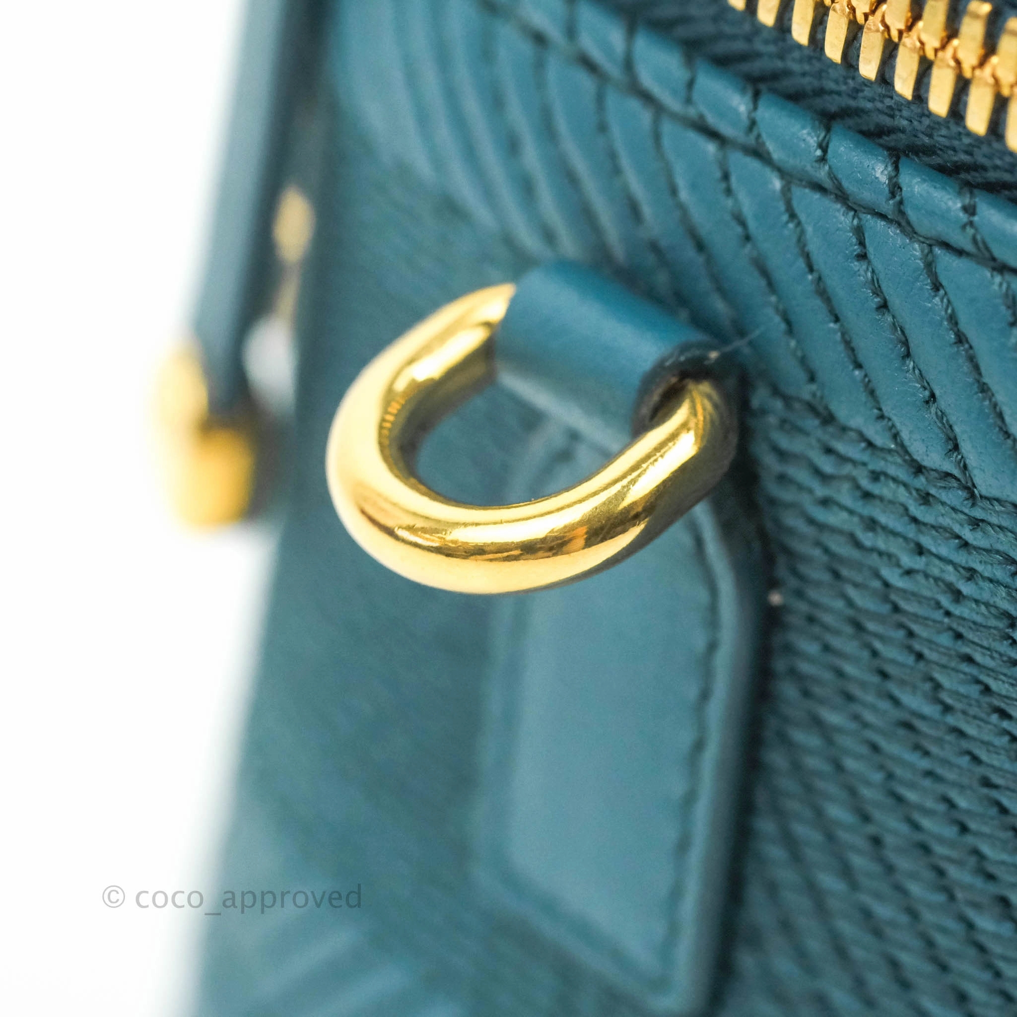 Christian Dior Lambskin Cannage Small Diortravel Vanity Case Deep Ocean