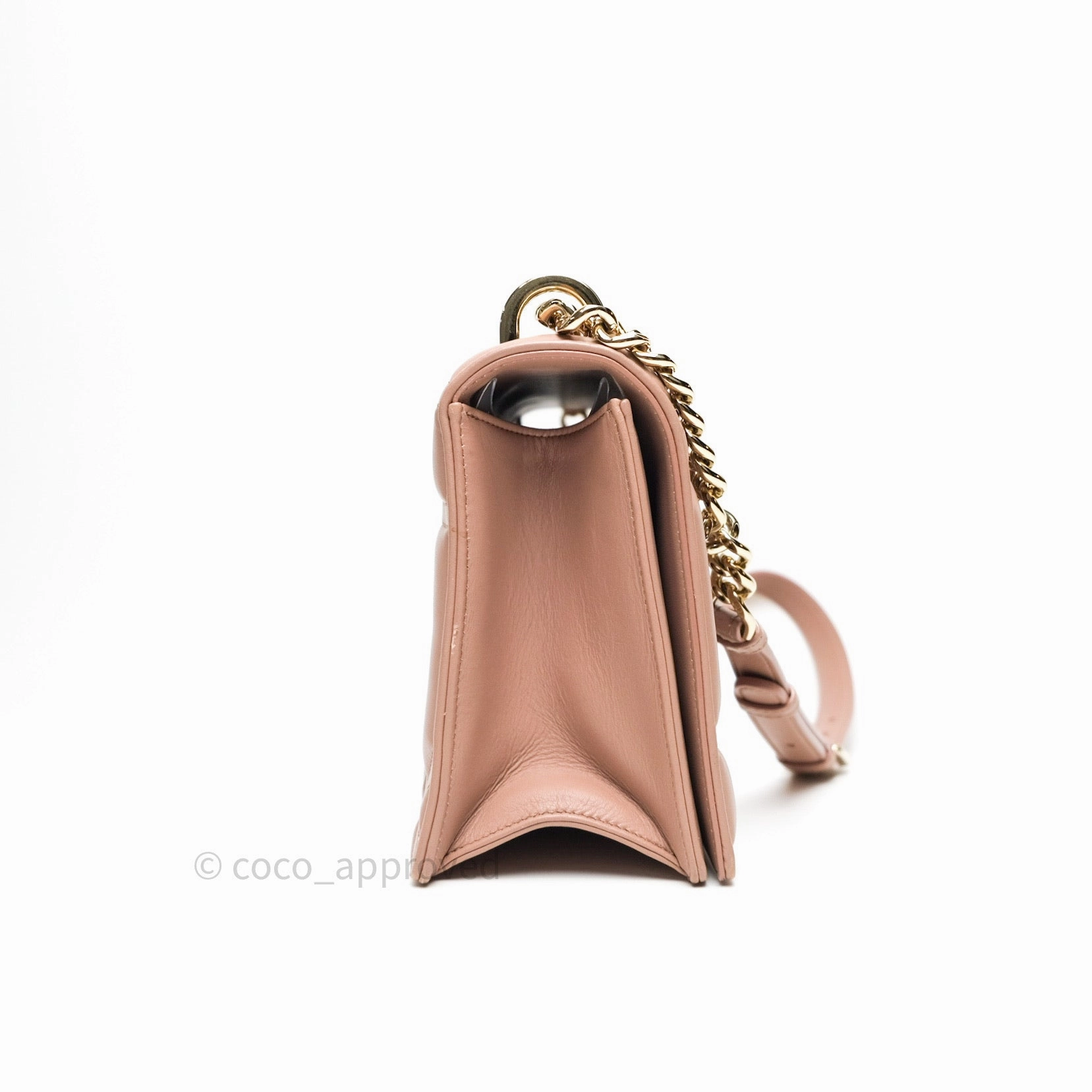 Christian Dior Lambskin Medium Diorama Beige Gold Hardware