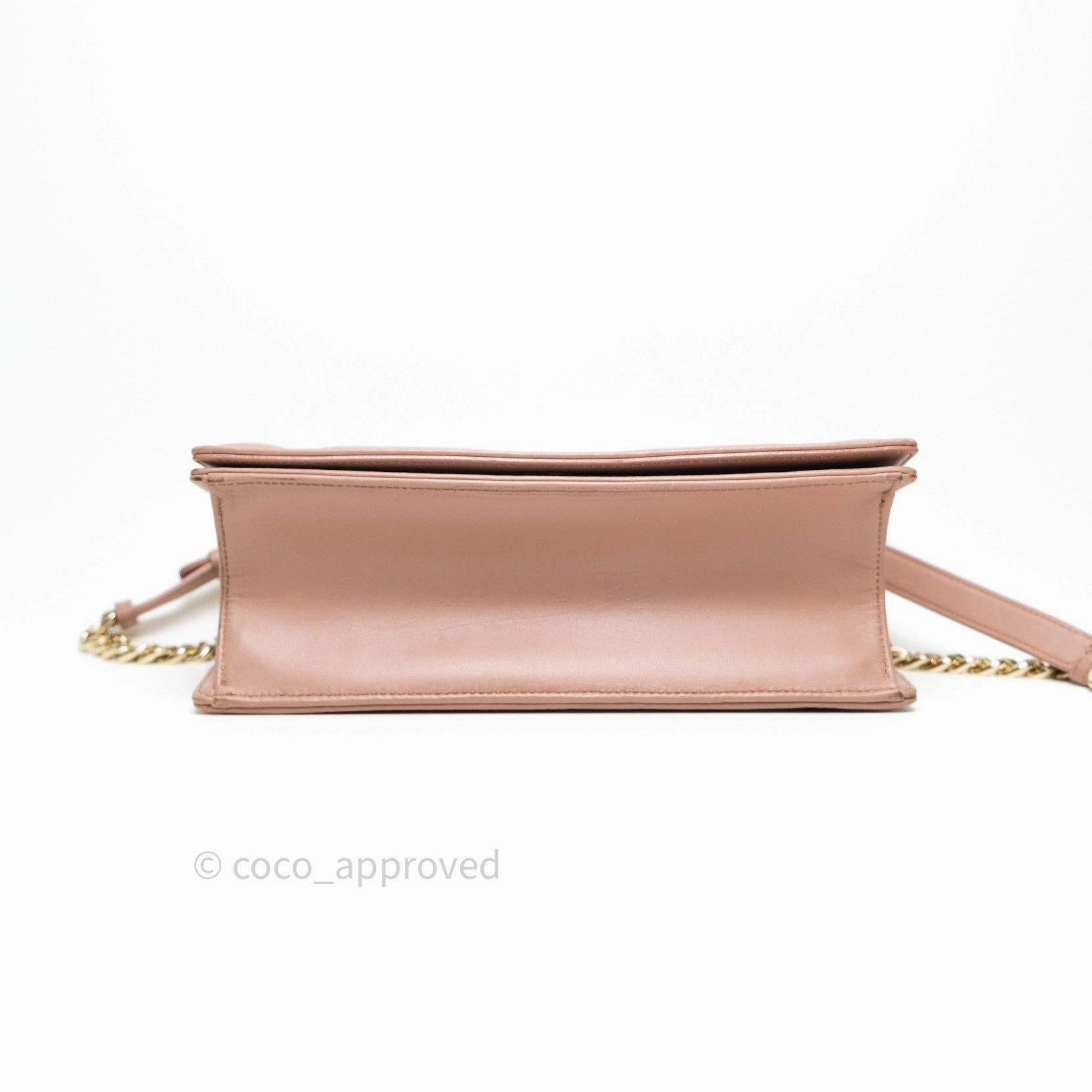 Christian Dior Lambskin Medium Diorama Beige Gold Hardware