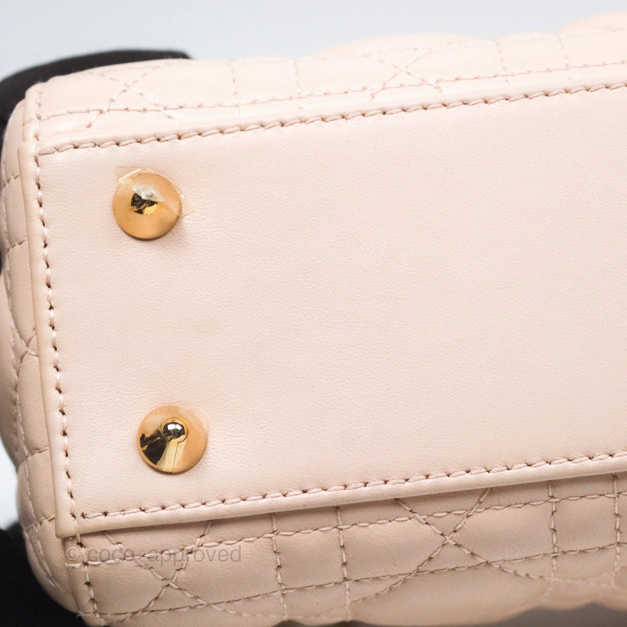 Christian Dior Lambskin My ABCDior Lady Dior Pink Gold Hardware