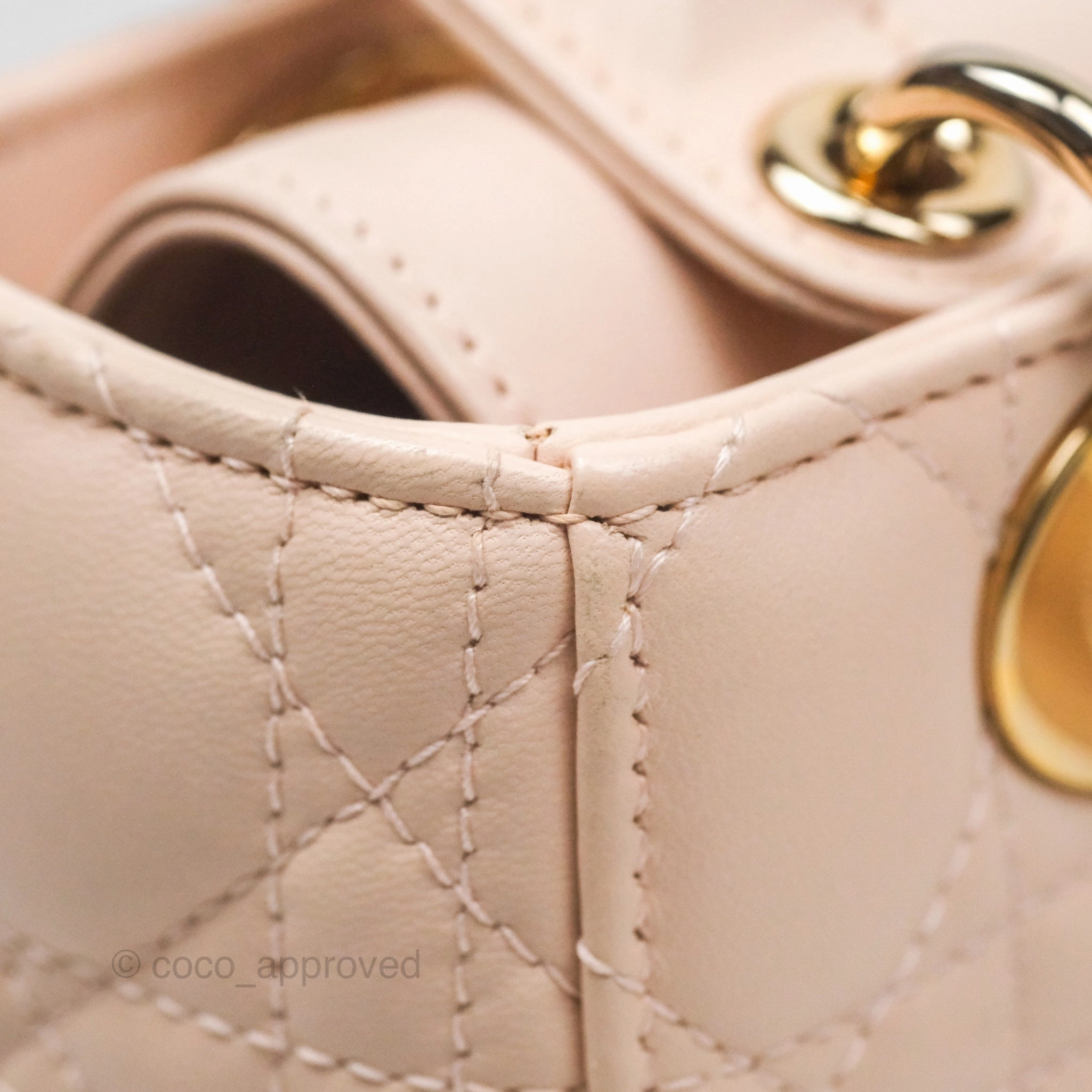 Christian Dior Lambskin My ABCDior Lady Dior Pink Gold Hardware
