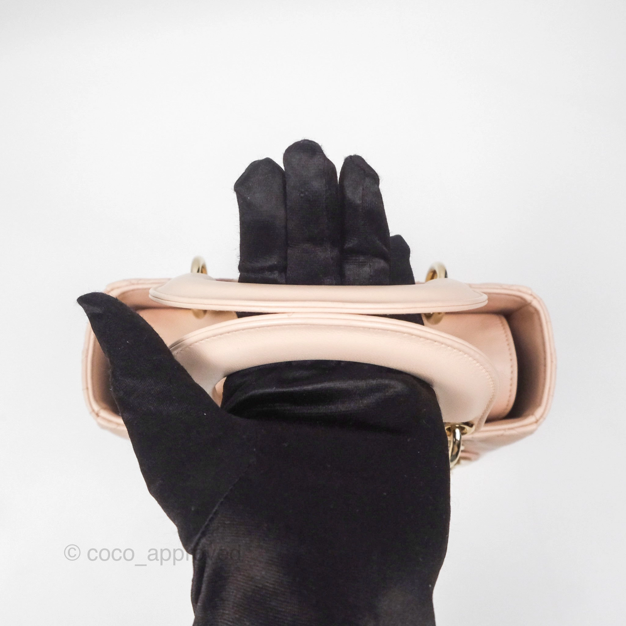Christian Dior Lambskin My ABCDior Lady Dior Pink Gold Hardware