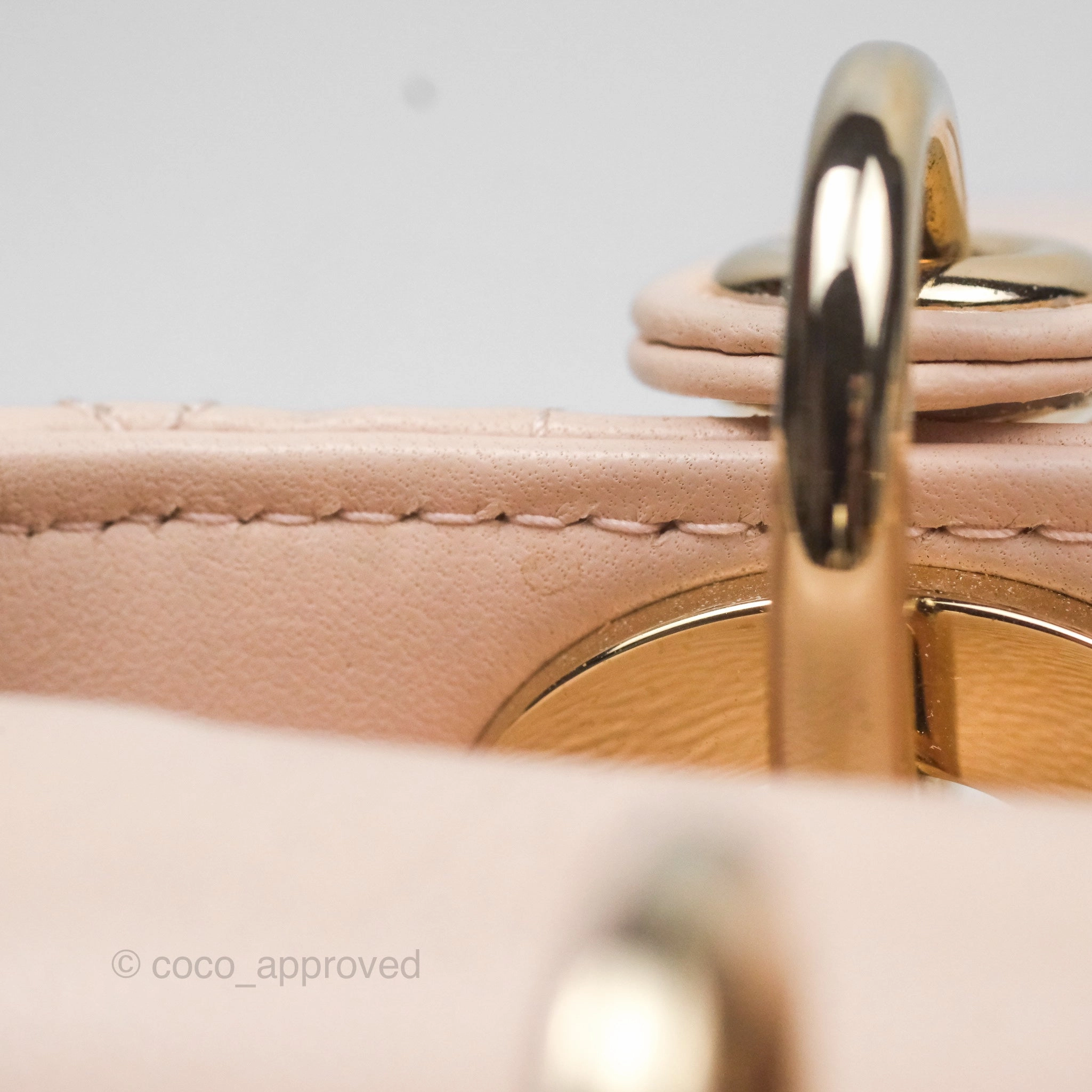 Christian Dior Lambskin My ABCDior Lady Dior Pink Gold Hardware