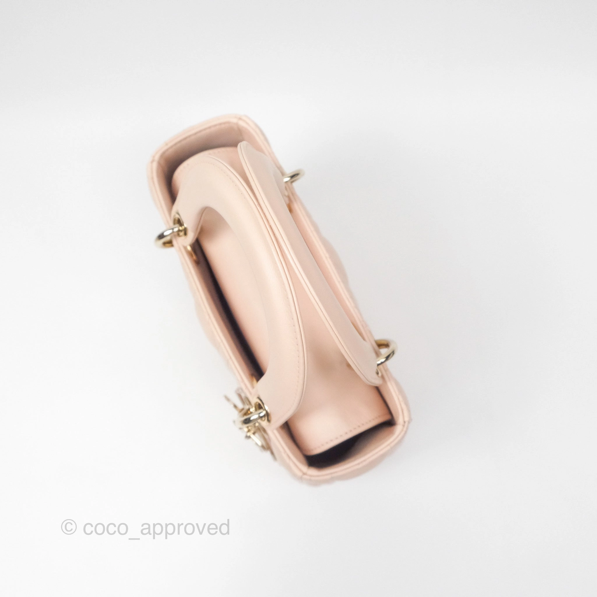 Christian Dior Lambskin My ABCDior Lady Dior Pink Gold Hardware