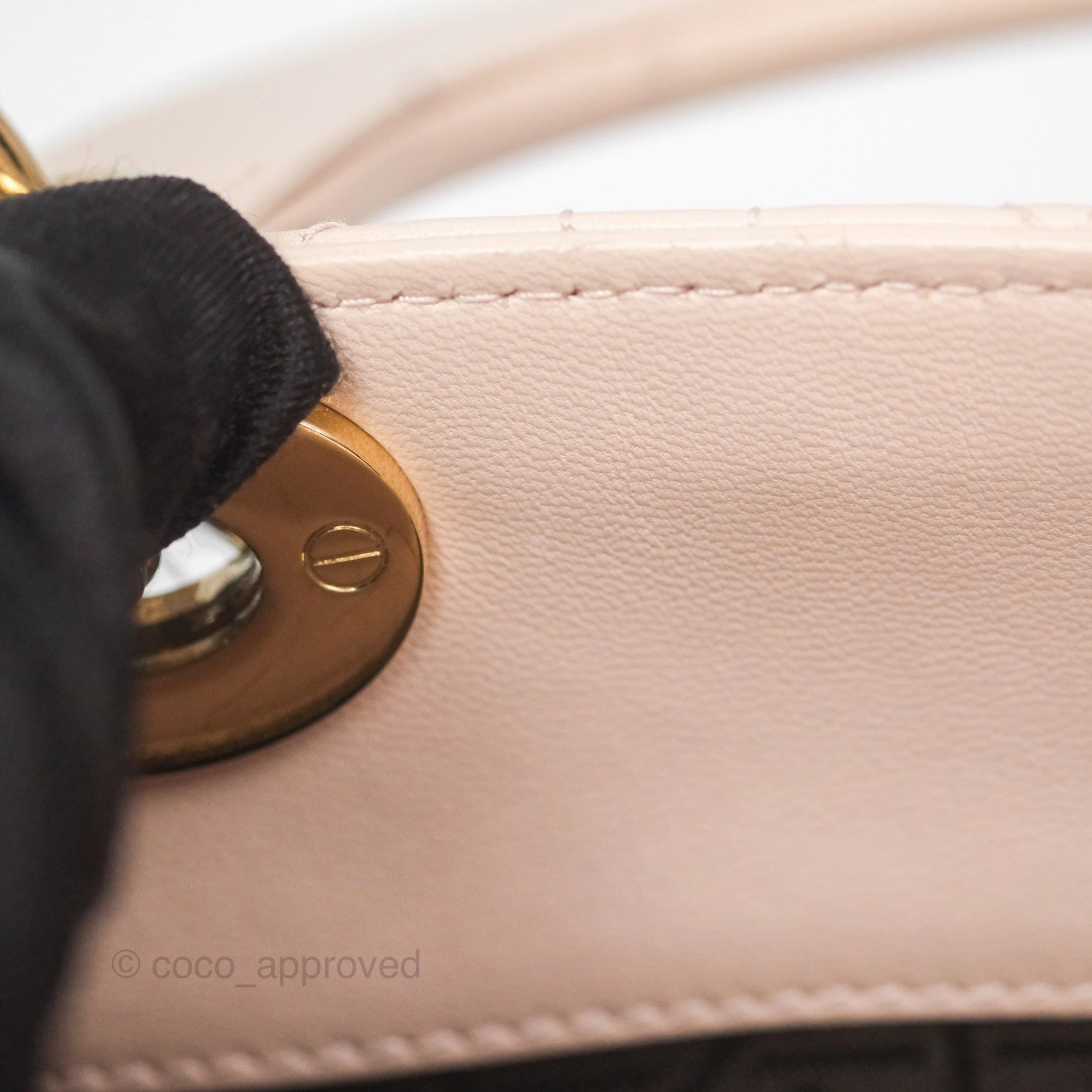 Christian Dior Lambskin My ABCDior Lady Dior Pink Gold Hardware