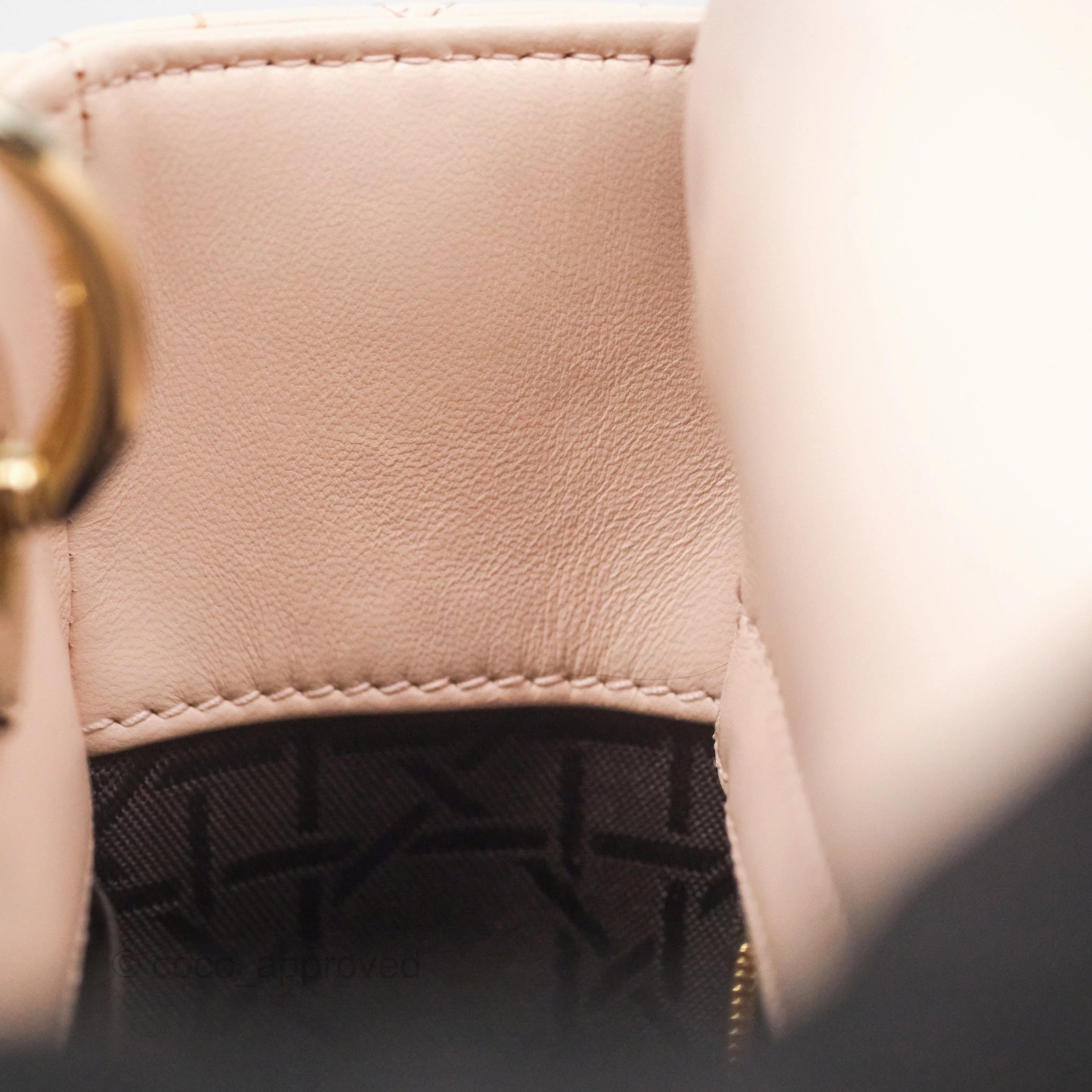 Christian Dior Lambskin My ABCDior Lady Dior Pink Gold Hardware