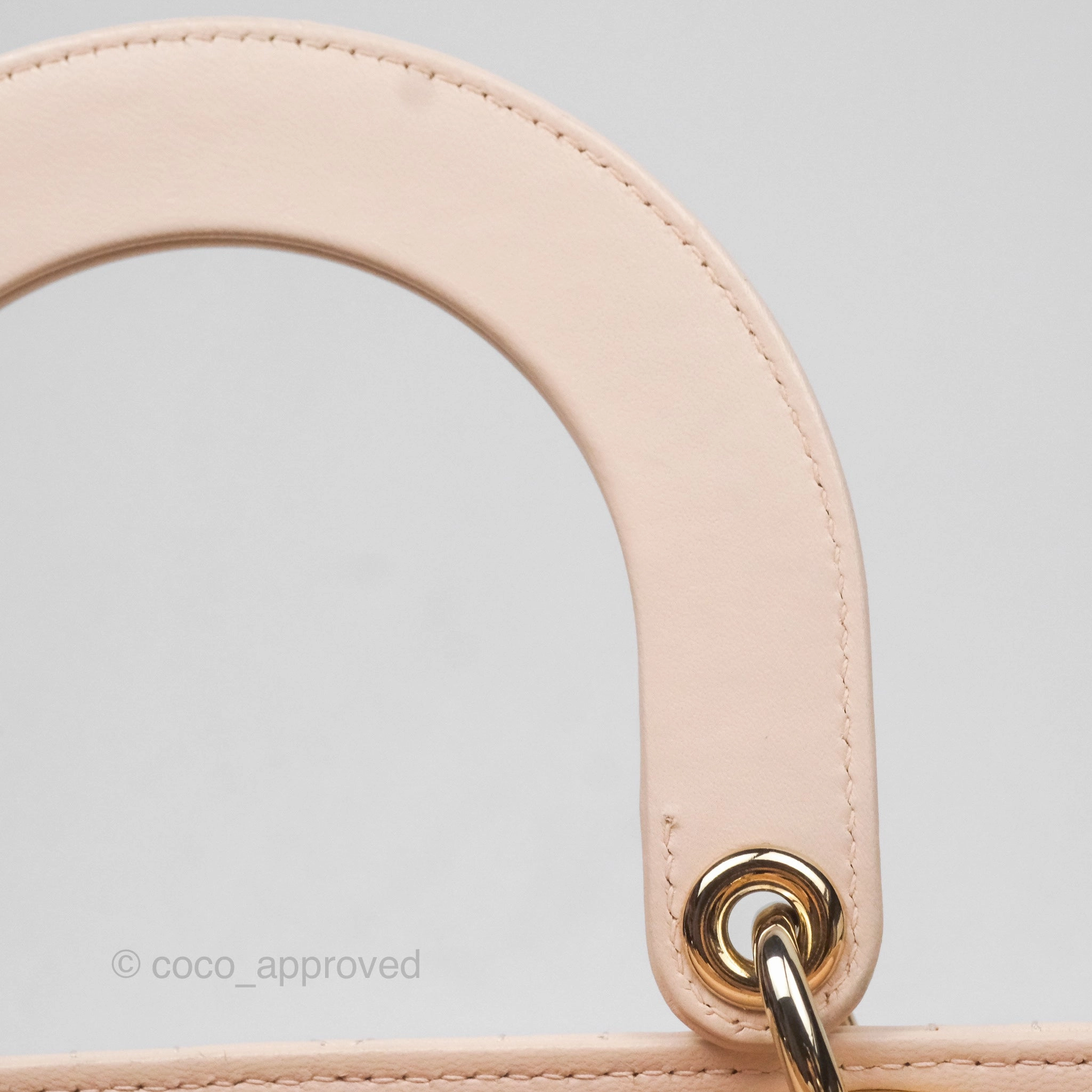 Christian Dior Lambskin My ABCDior Lady Dior Pink Gold Hardware