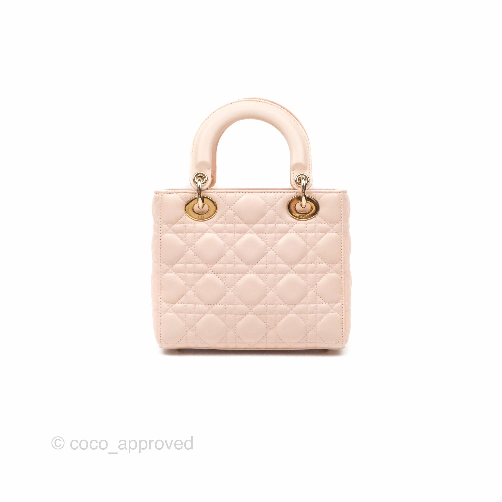 Christian Dior Lambskin My ABCDior Lady Dior Pink Gold Hardware