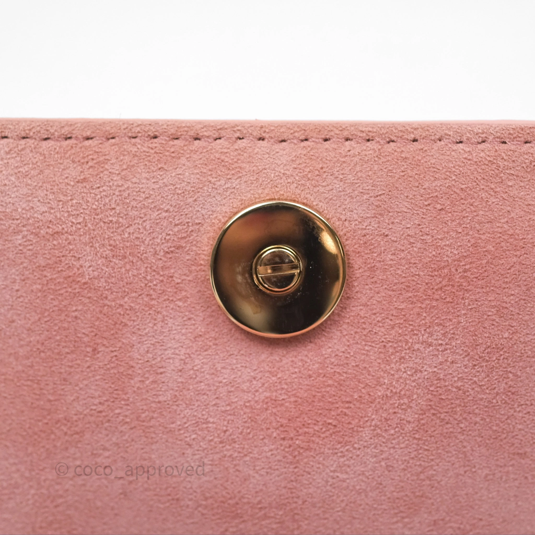Christian Dior Lambskin Studded Vertical Diorama Dust Candy