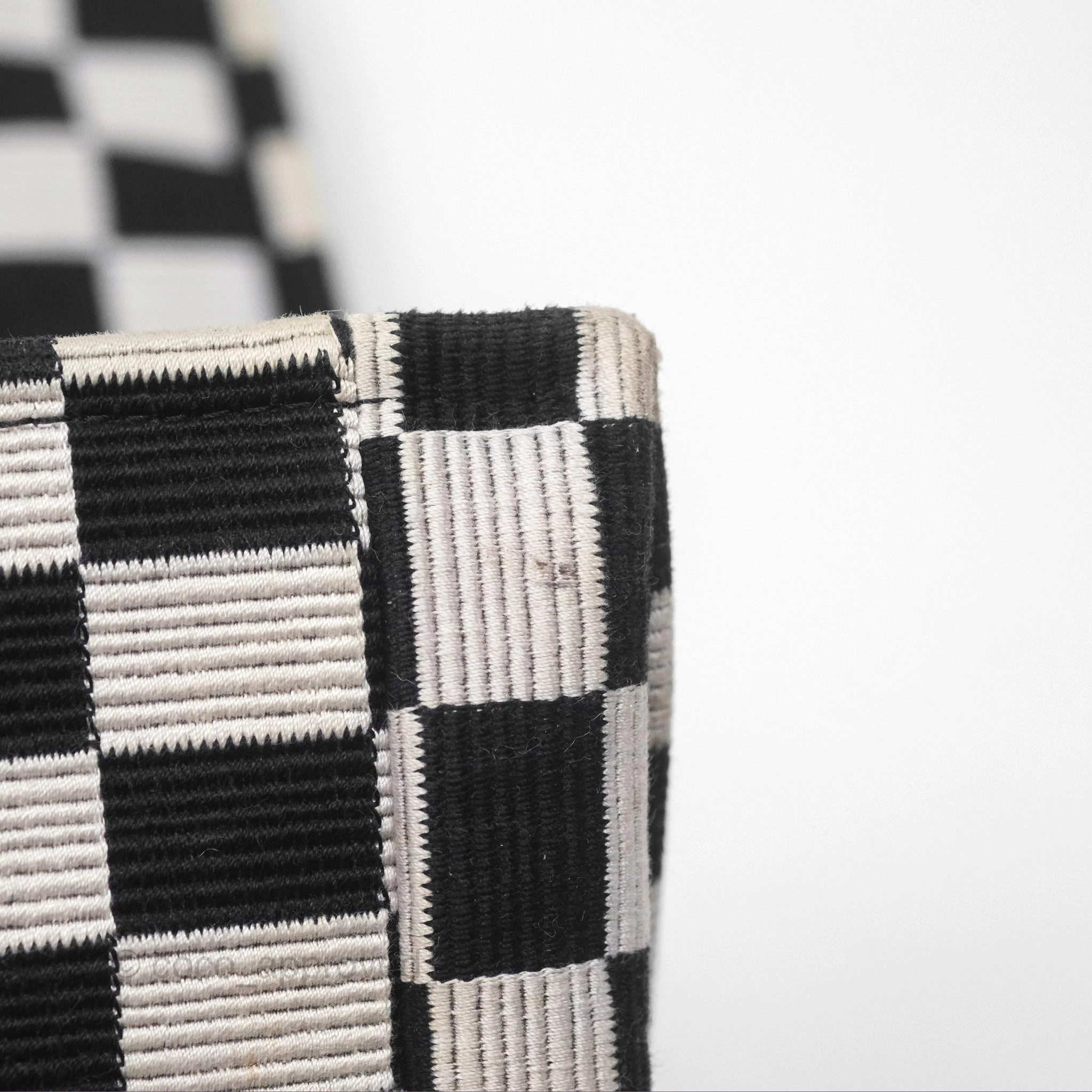 Christian Dior Large Book Tote Checkered Black/ White Canvas