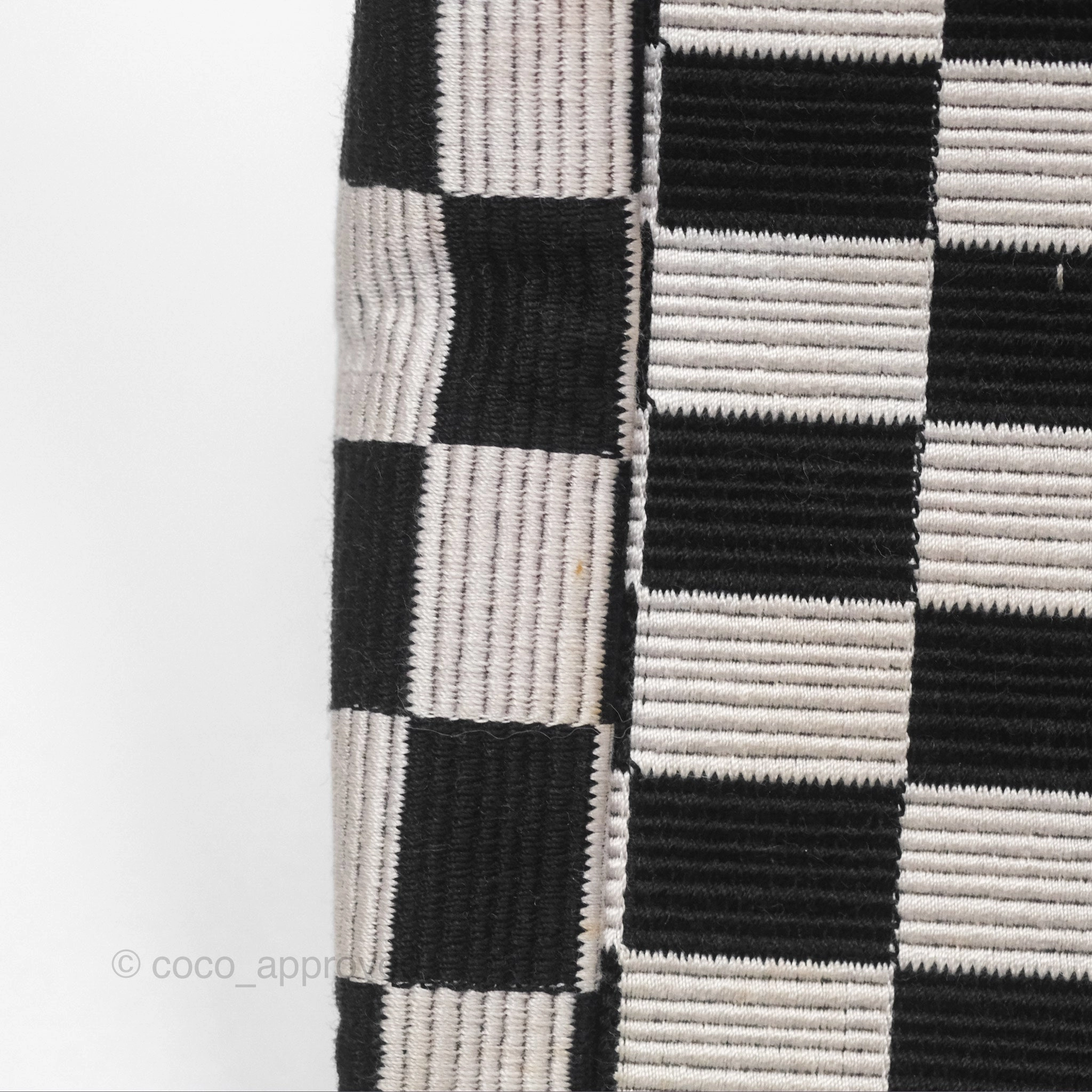 Christian Dior Large Book Tote Checkered Black/ White Canvas