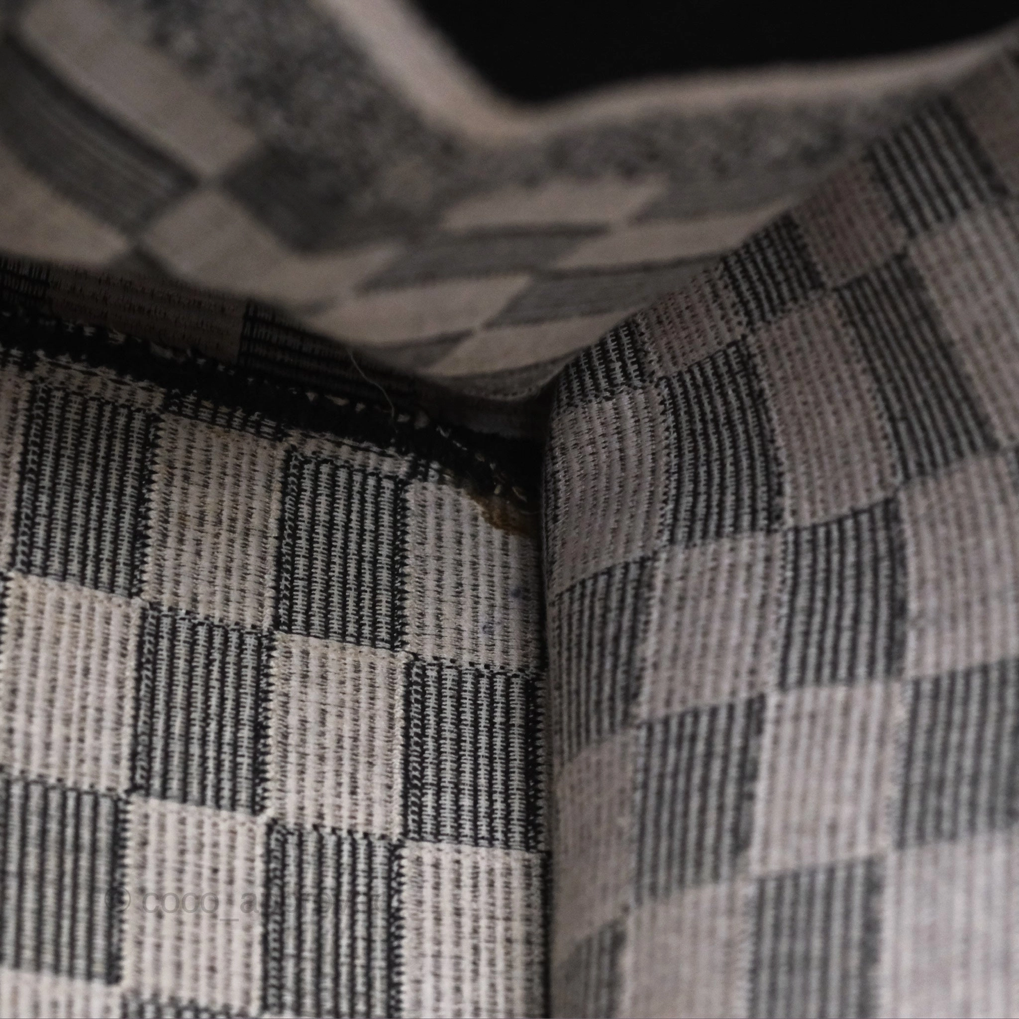 Christian Dior Large Book Tote Checkered Black/ White Canvas