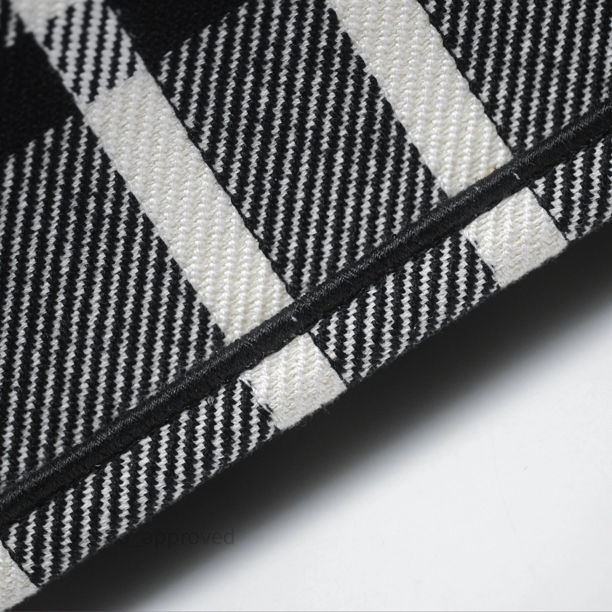 Christian Dior Large Check'n'Dior Book Tote Black/ White Canvas