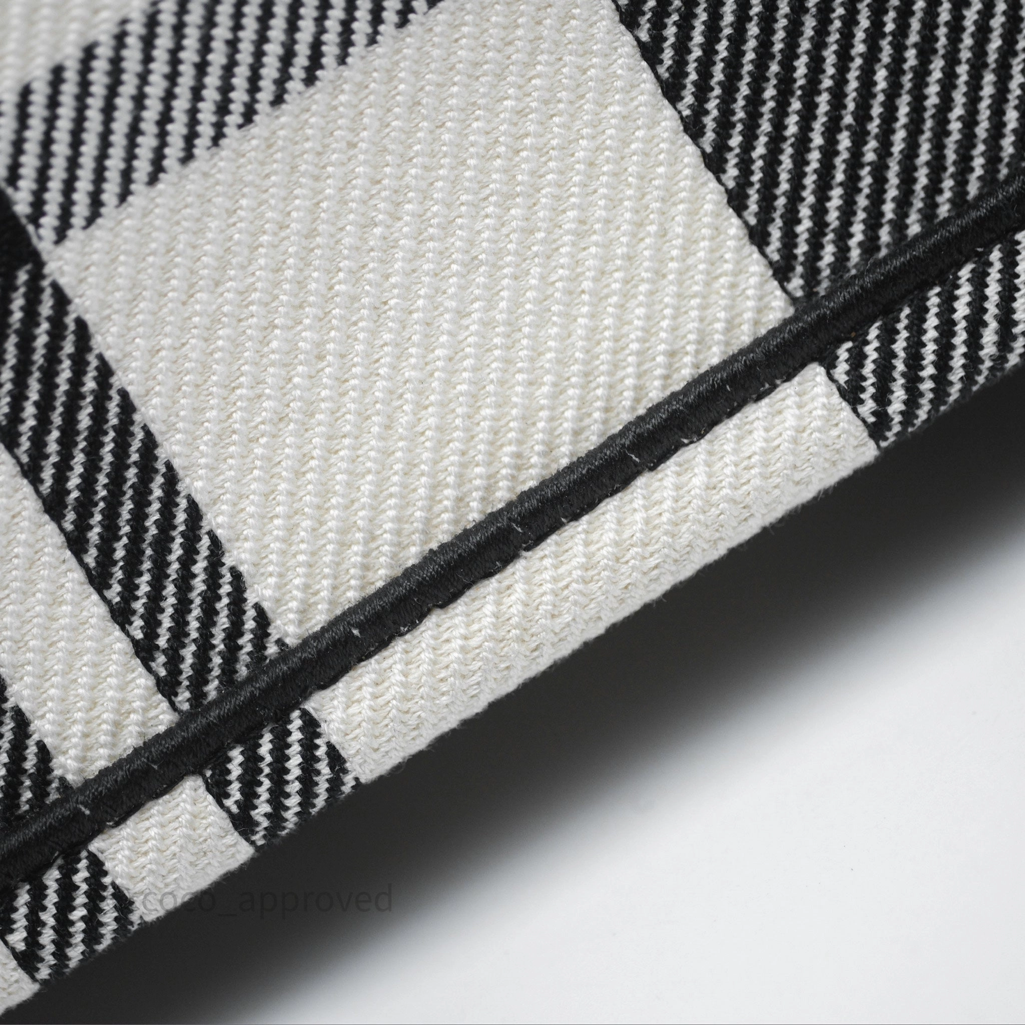 Christian Dior Large Check'n'Dior Book Tote Black/ White Canvas