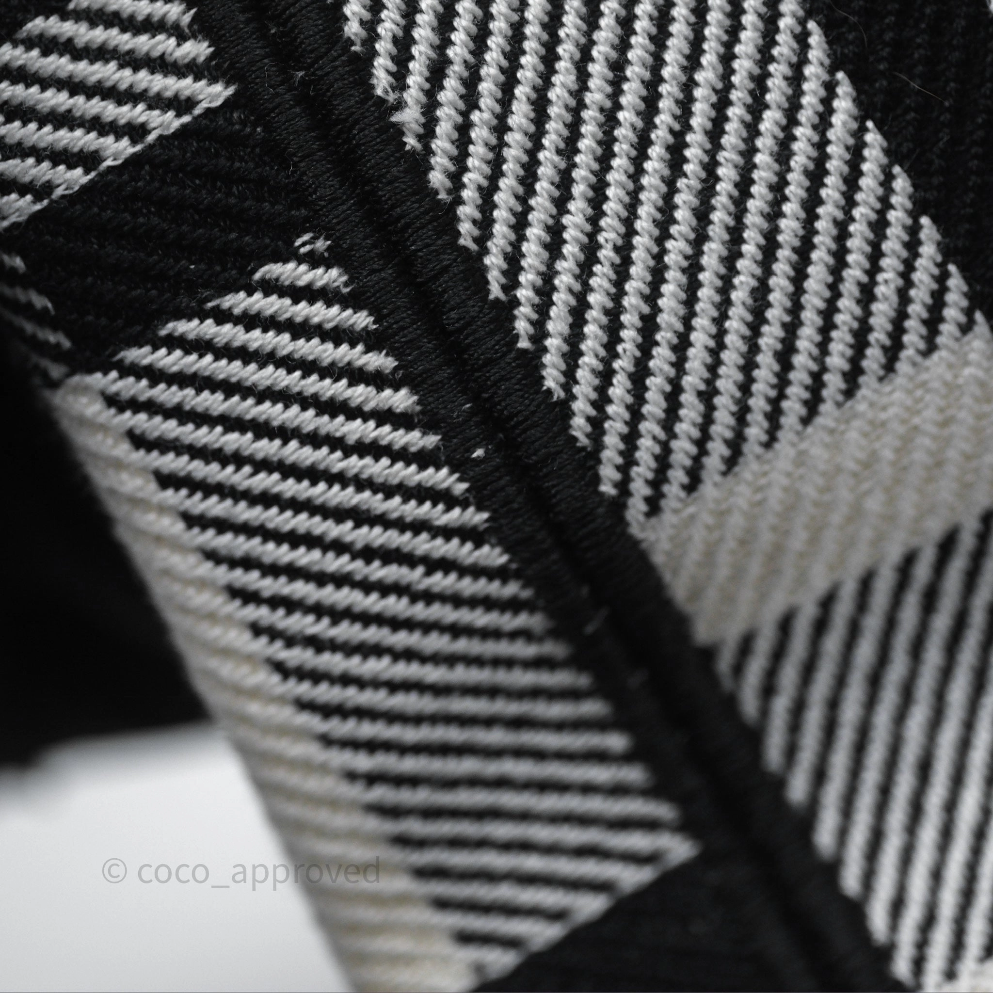 Christian Dior Large Check'n'Dior Book Tote Black/ White Canvas