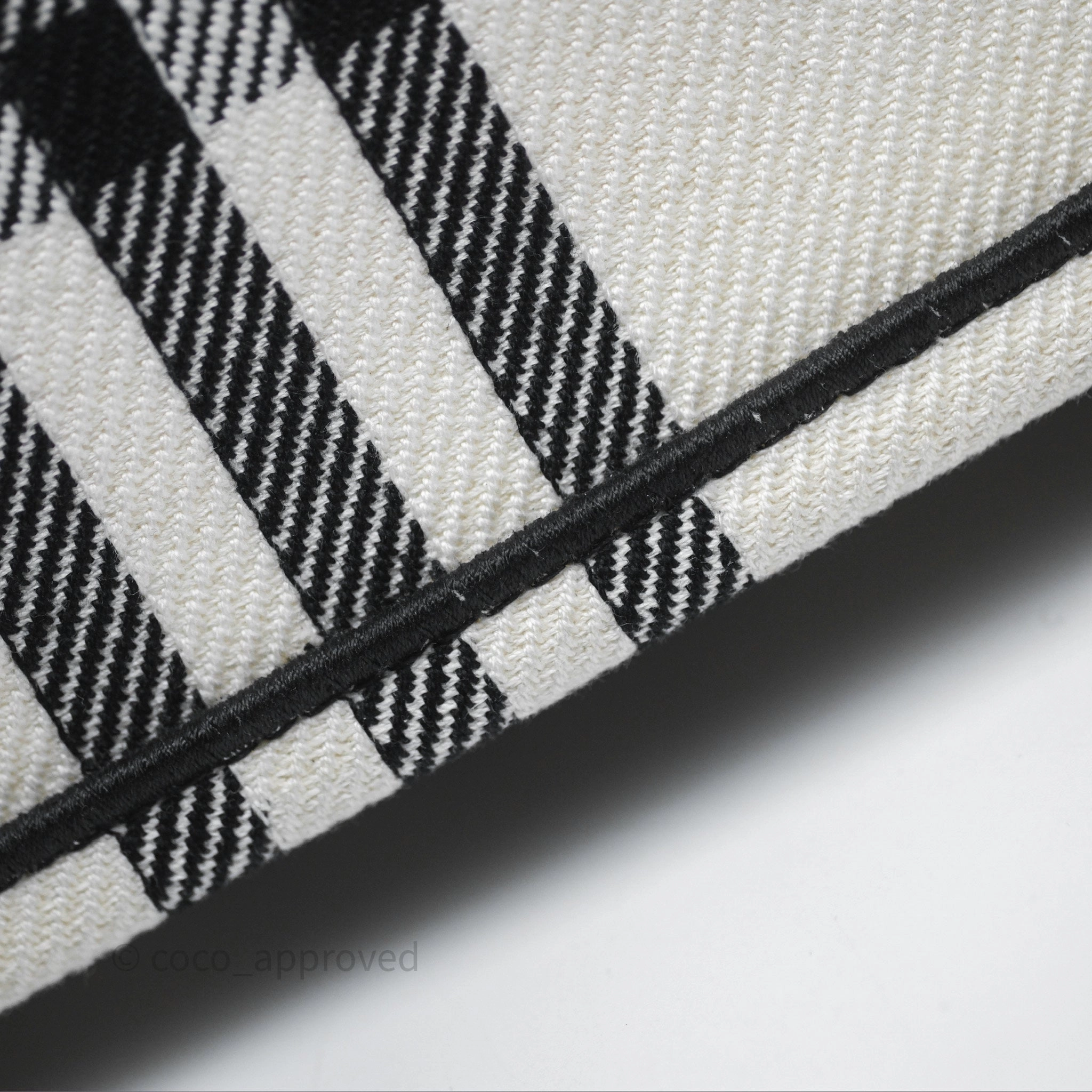 Christian Dior Large Check'n'Dior Book Tote Black/ White Canvas