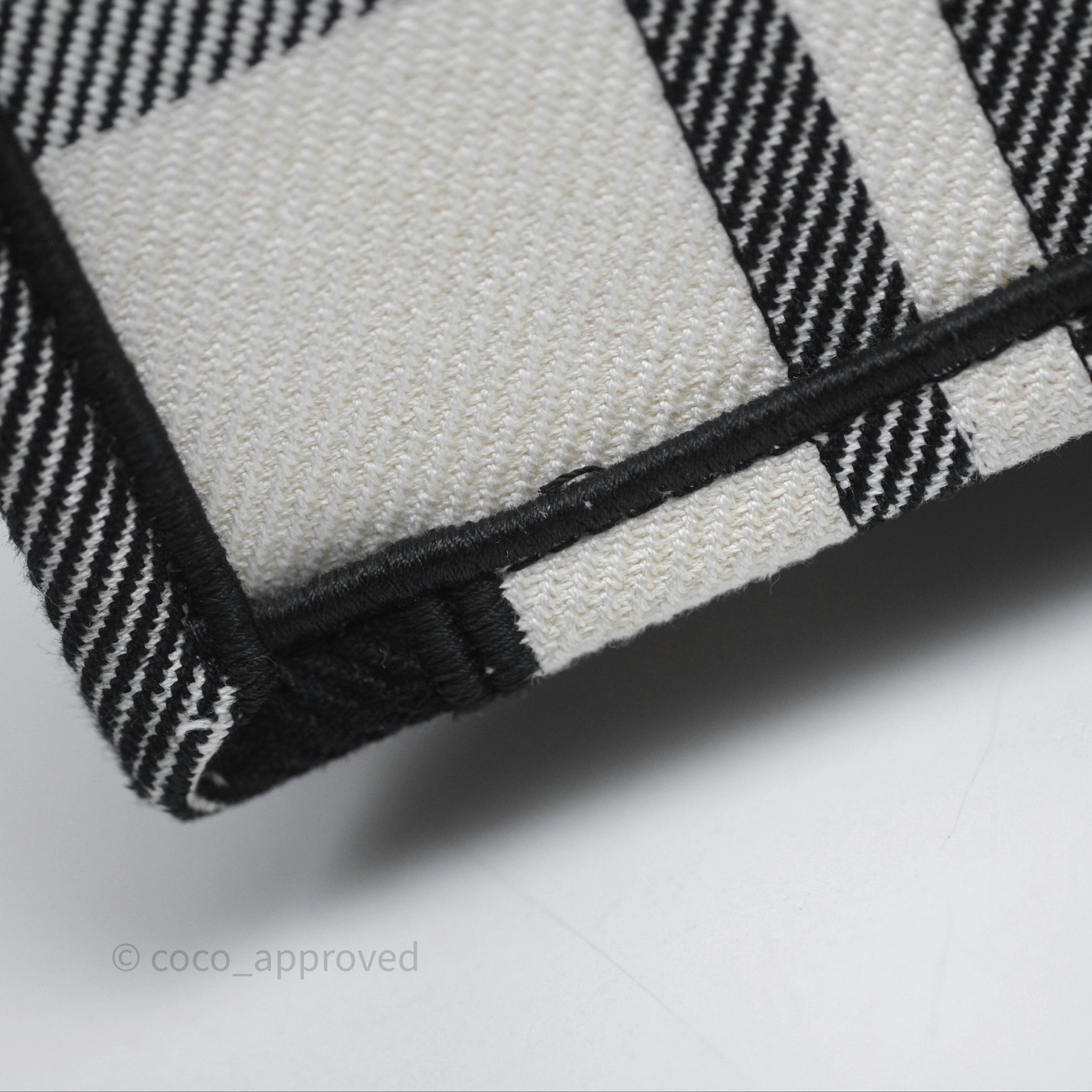 Christian Dior Large Check'n'Dior Book Tote Black/ White Canvas
