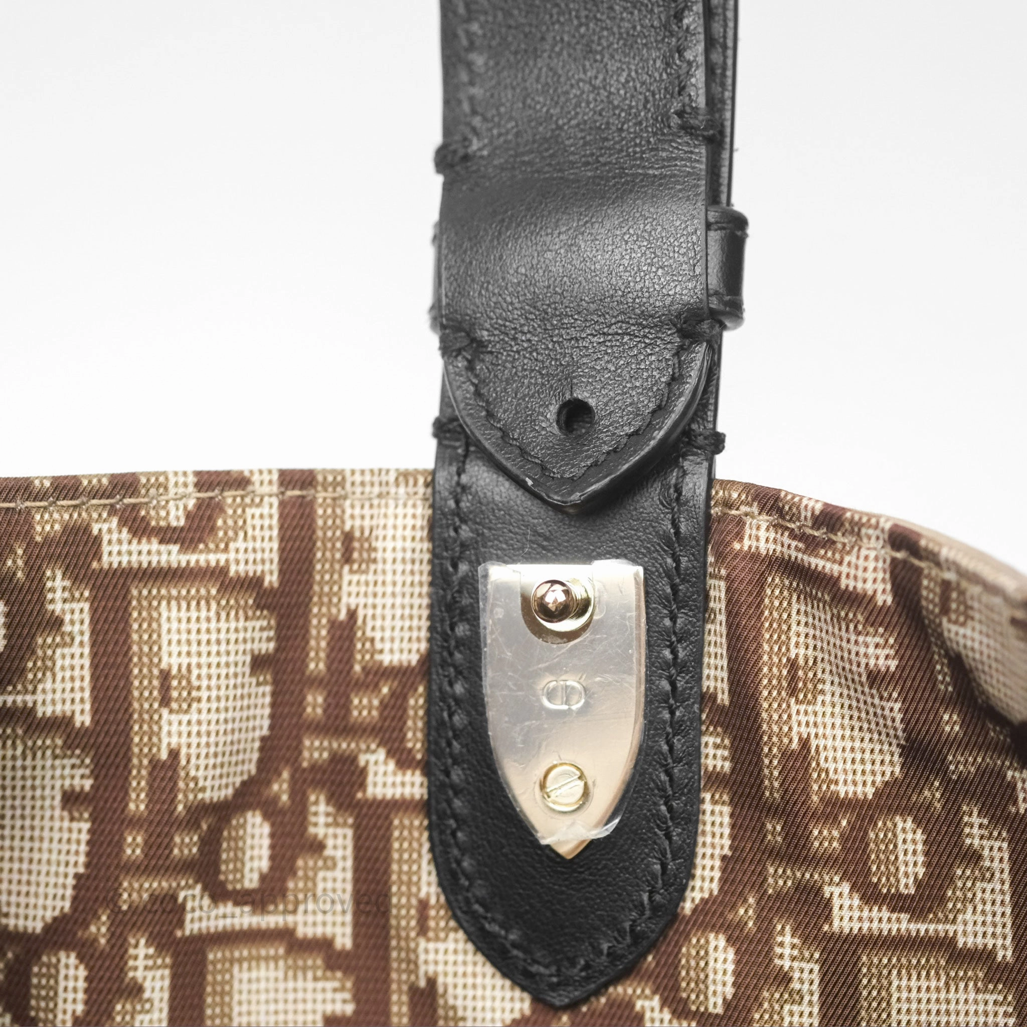 Christian Dior Large Toujours Bag Beige And Black Water-Repellent Fabric With Paris Print