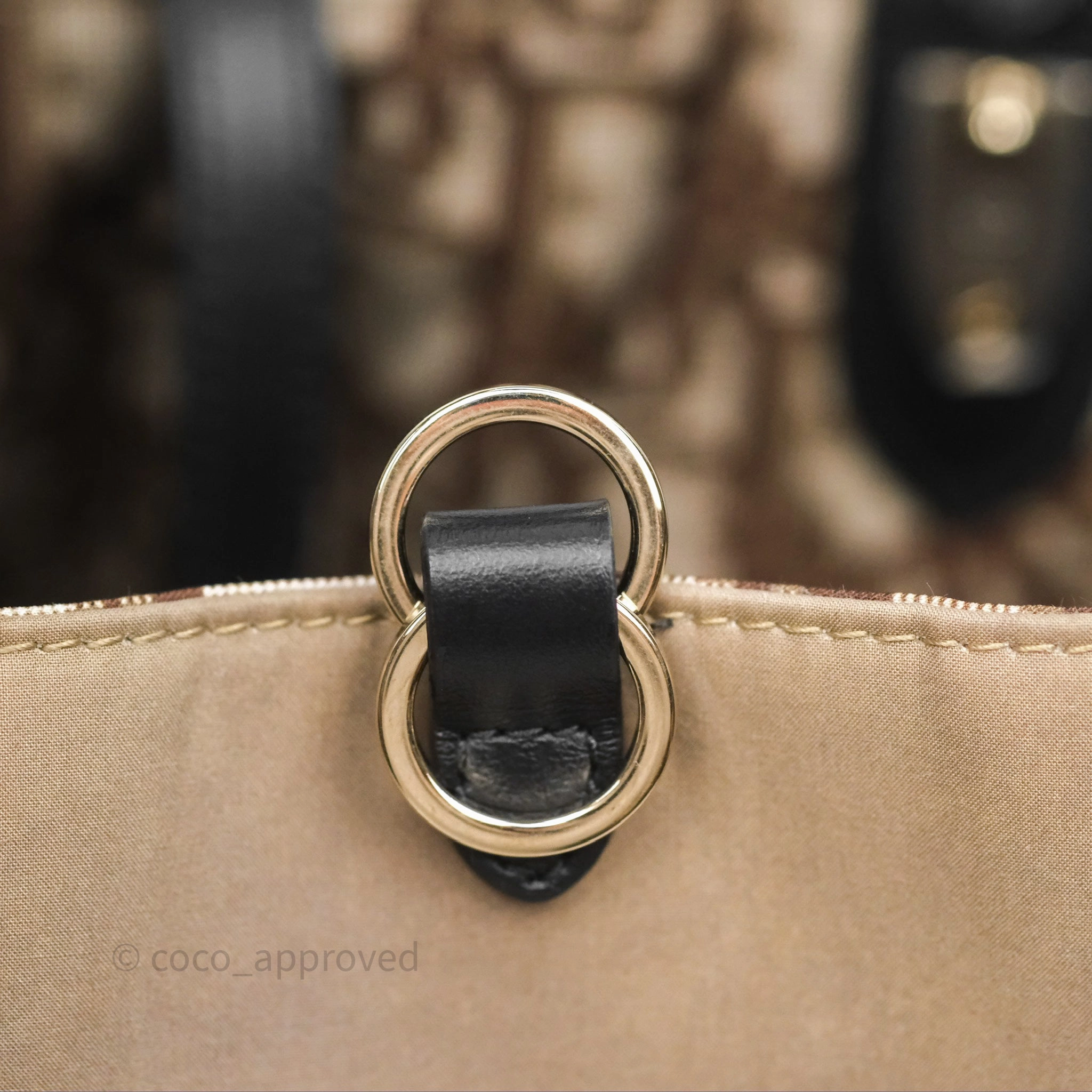 Christian Dior Large Toujours Bag Beige And Black Water-Repellent Fabric With Paris Print