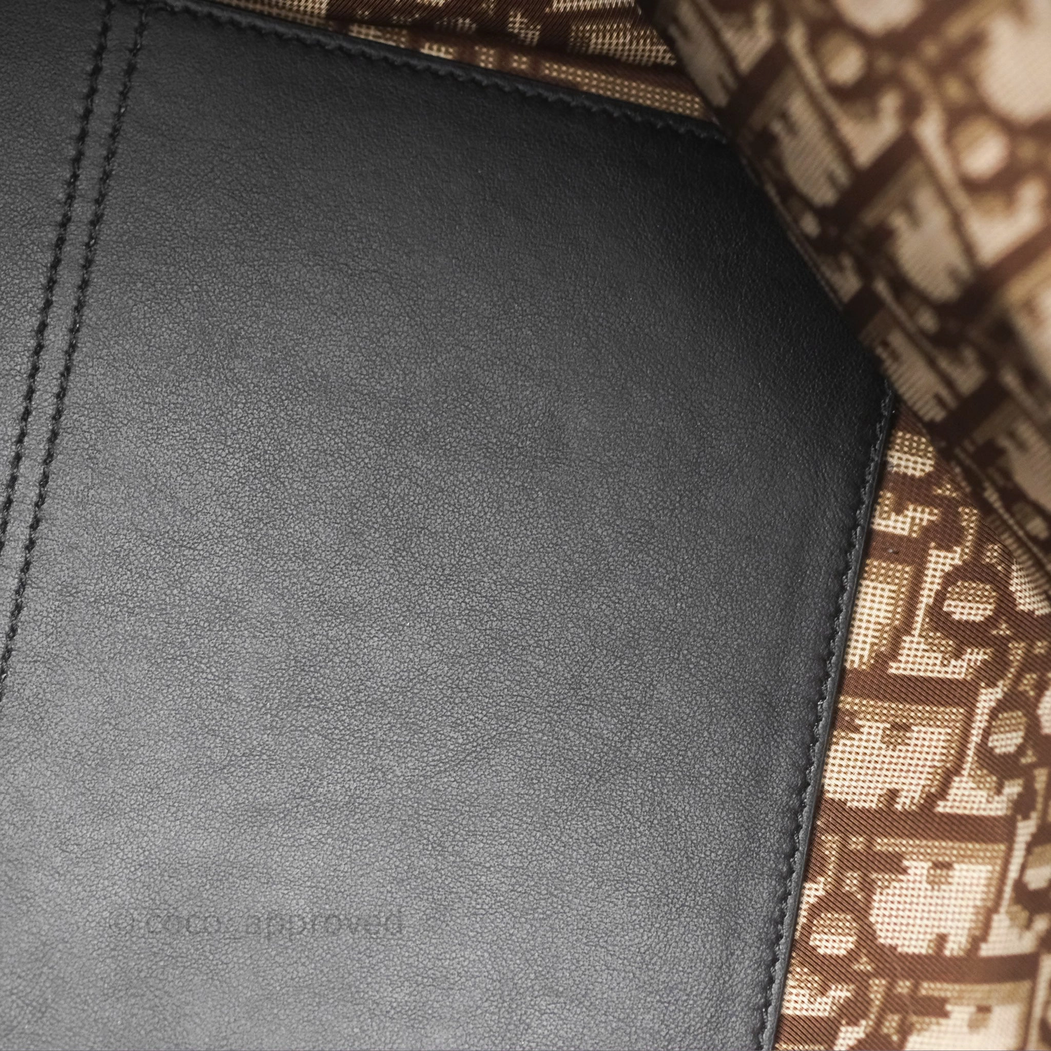 Christian Dior Large Toujours Bag Beige And Black Water-Repellent Fabric With Paris Print