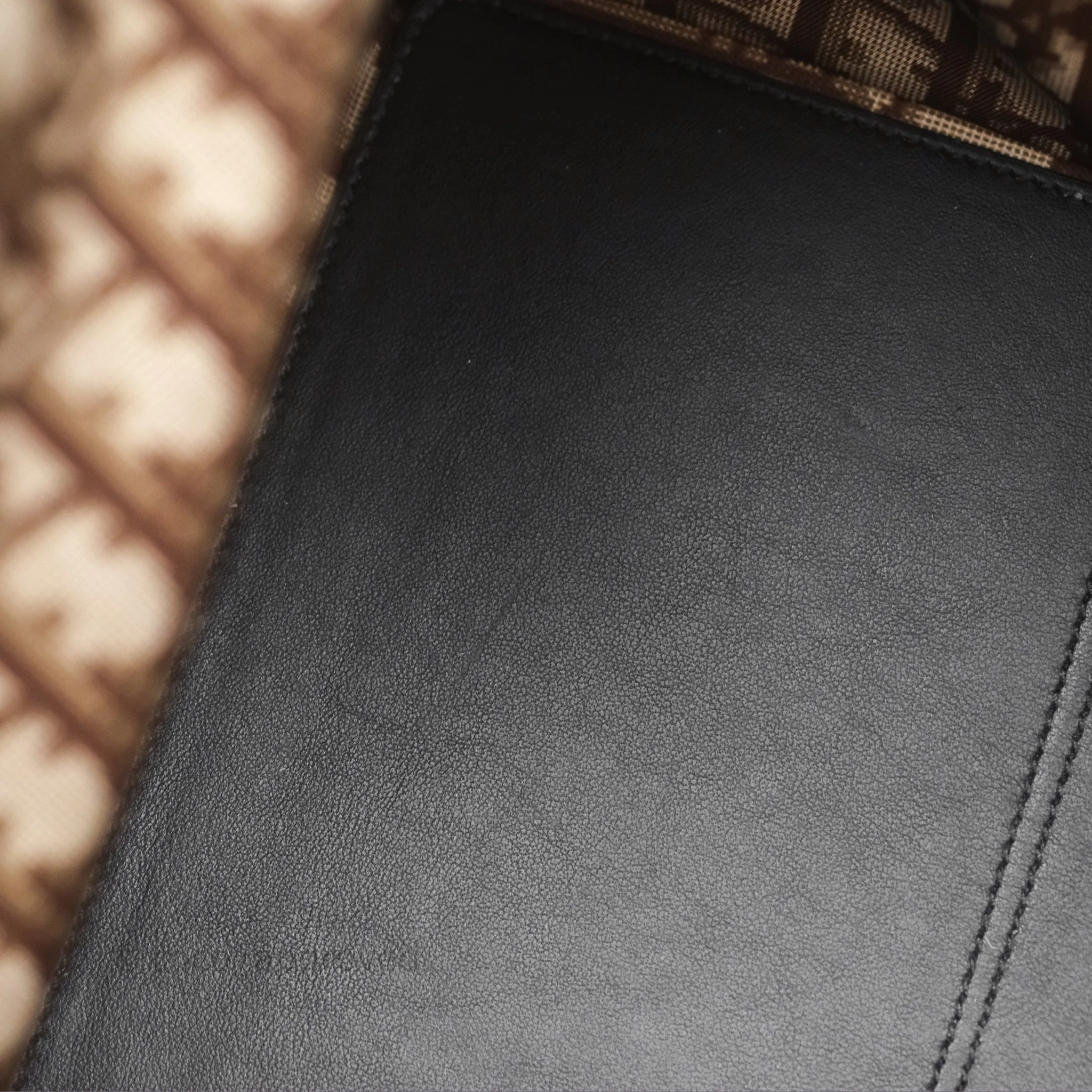 Christian Dior Large Toujours Bag Beige And Black Water-Repellent Fabric With Paris Print