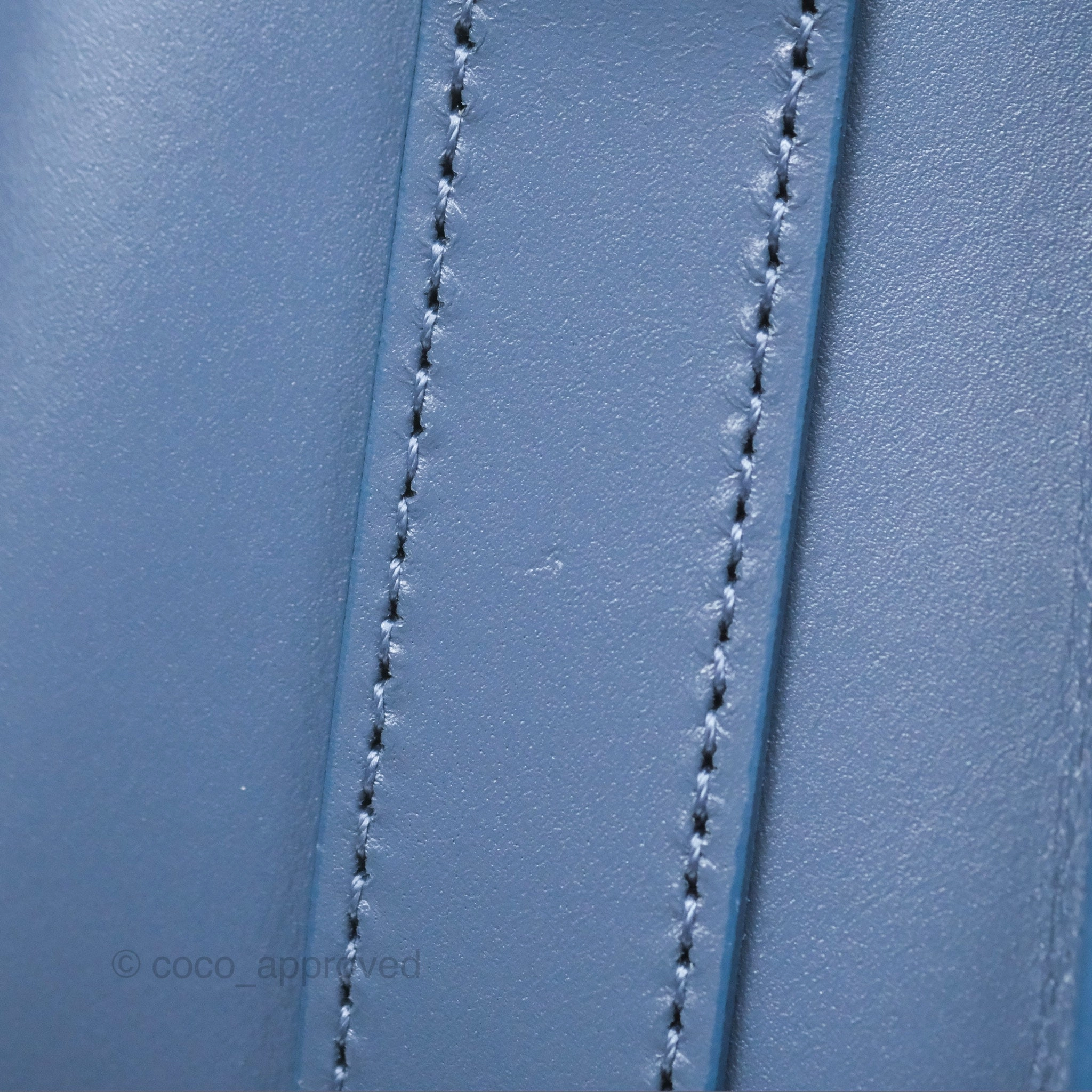 Christian Dior Medium Bobby Bag Blue Calfskin Gold Hardware