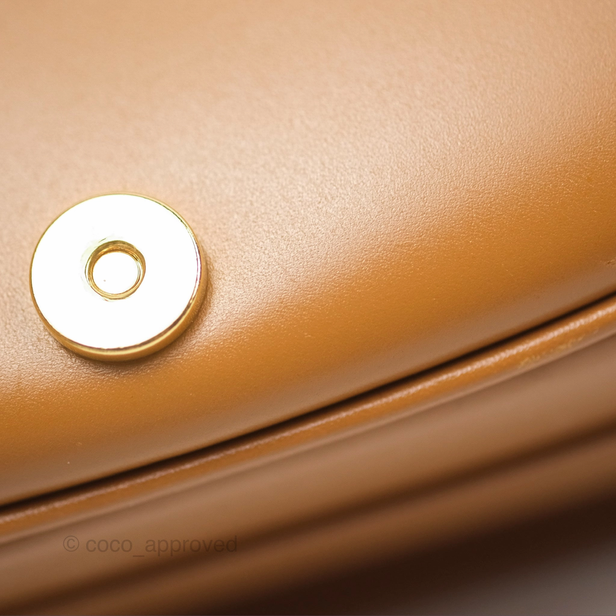 Christian Dior Medium Bobby Bag Camel Calfskin Gold Hardware