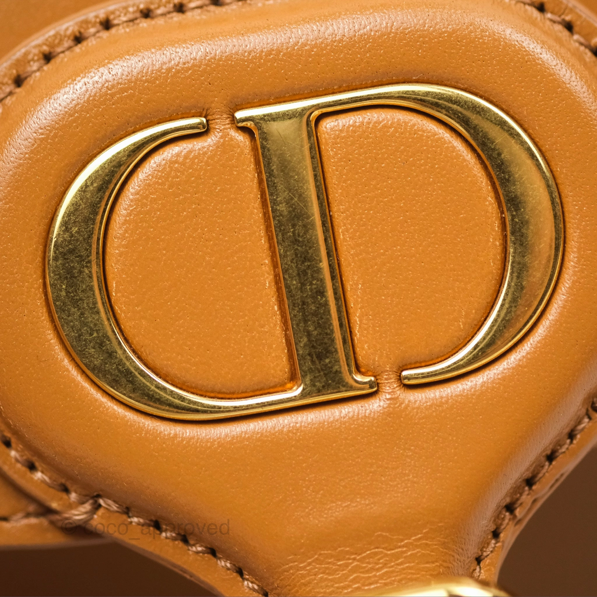 Christian Dior Medium Bobby Bag Camel Calfskin Gold Hardware