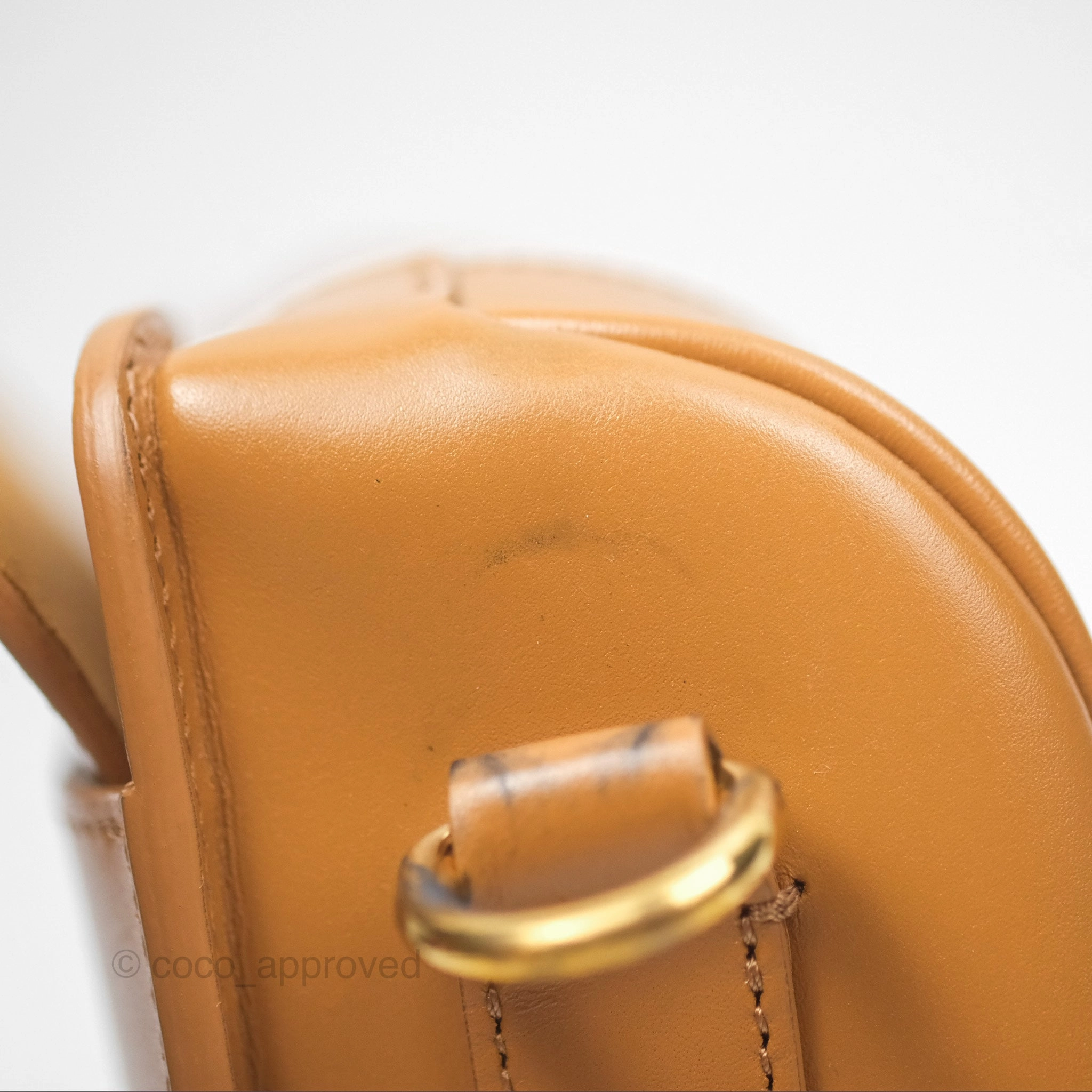 Christian Dior Medium Bobby Bag Camel Calfskin Gold Hardware