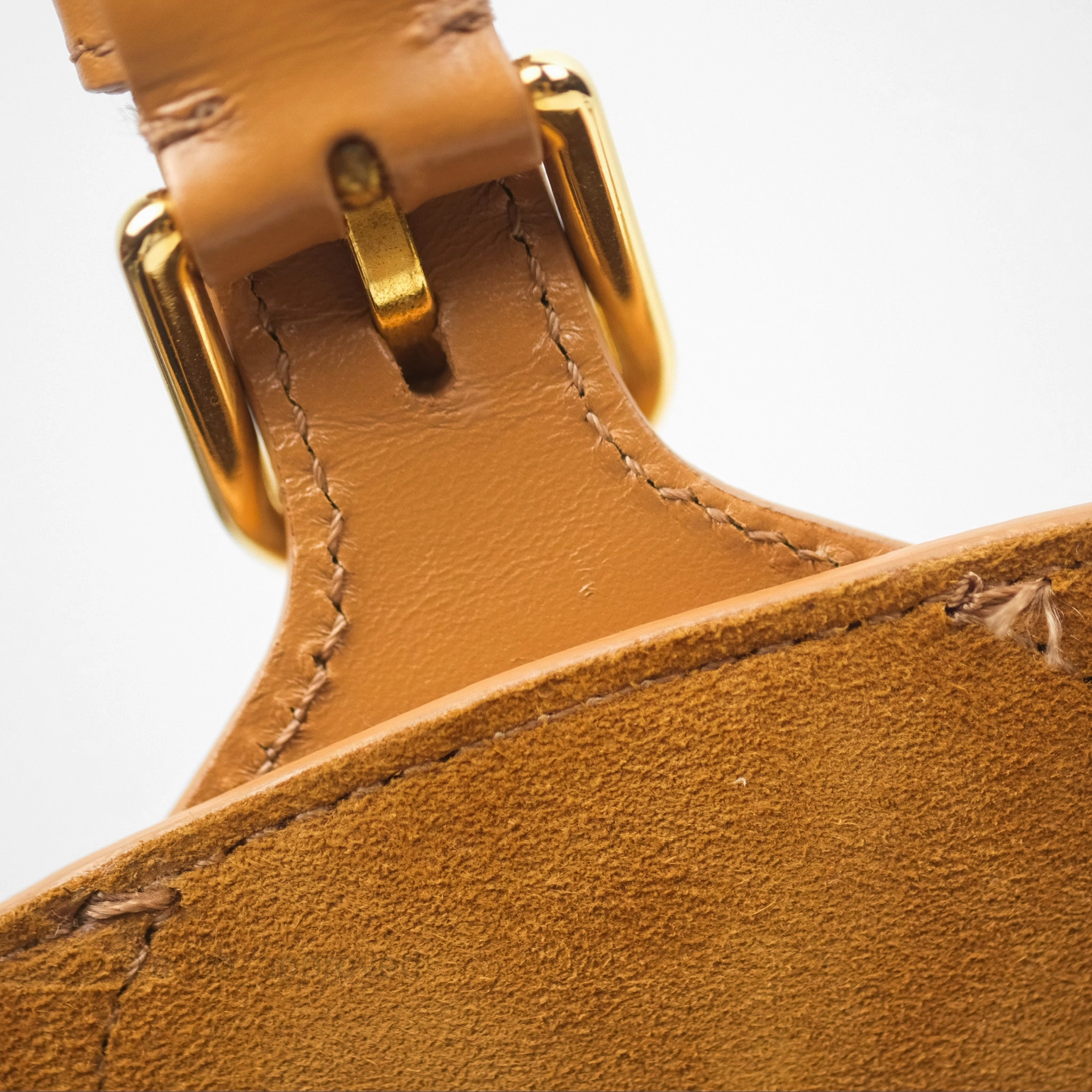Christian Dior Medium Bobby Bag Camel Calfskin Gold Hardware