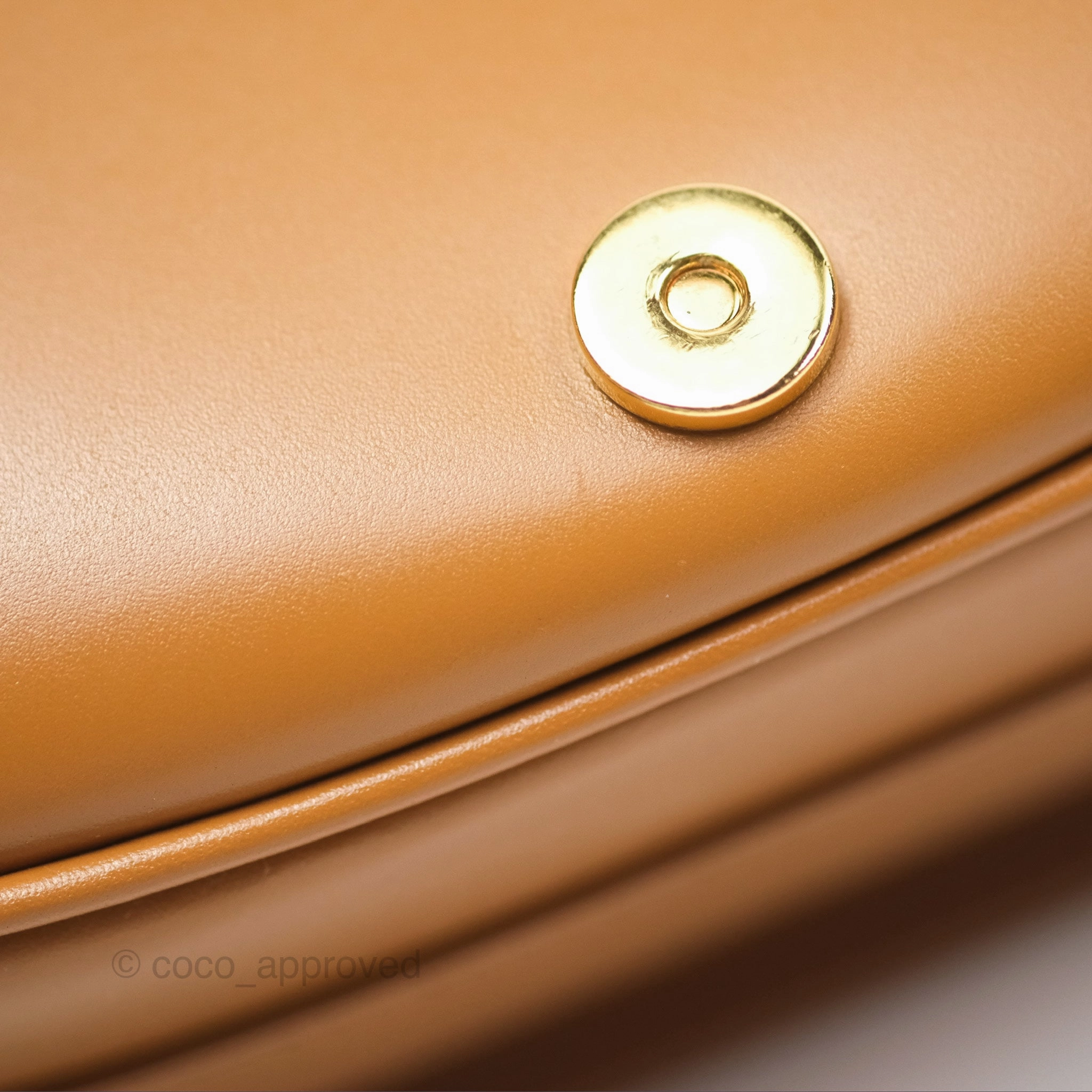 Christian Dior Medium Bobby Bag Camel Calfskin Gold Hardware