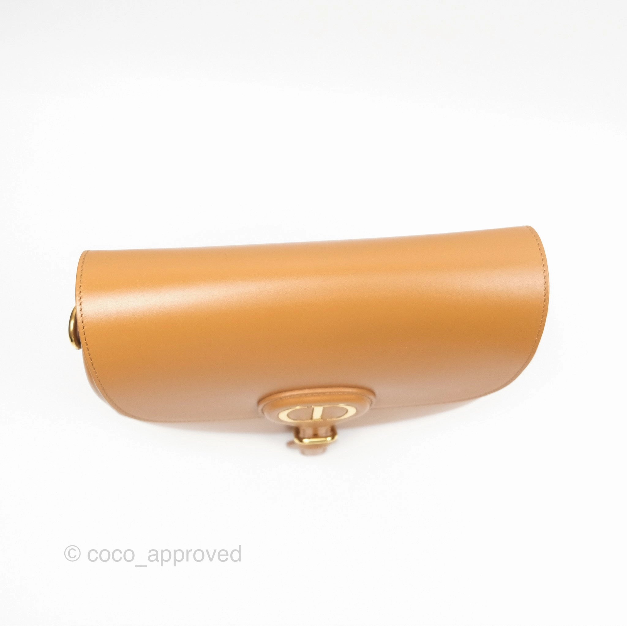 Christian Dior Medium Bobby Bag Camel Calfskin Gold Hardware